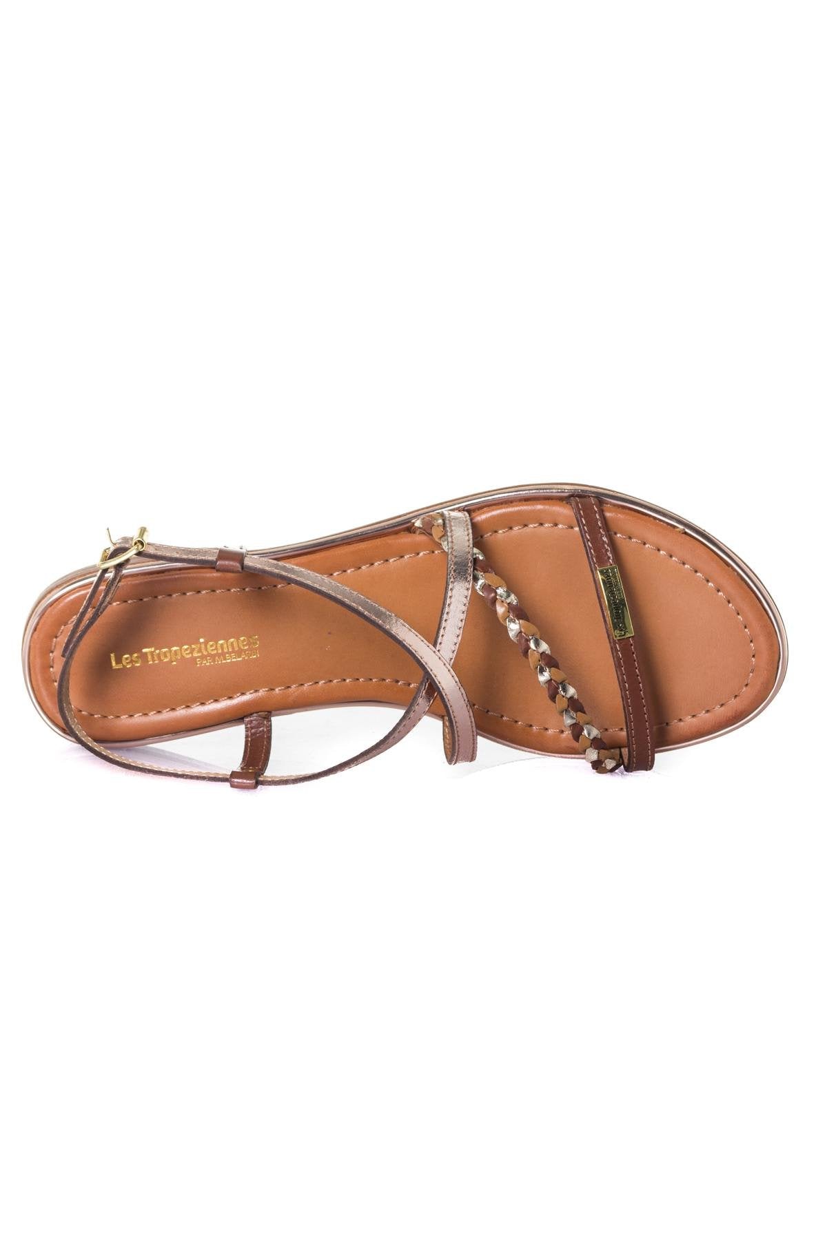 Women's tan sandals - Image n°3