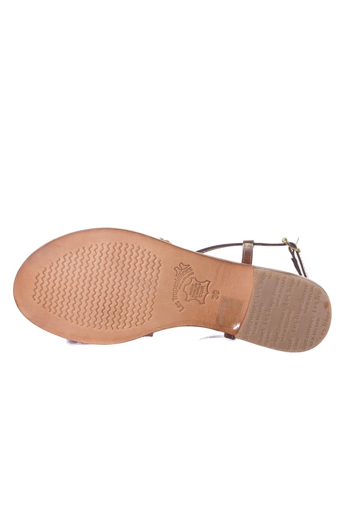 Women's tan sandals - Image n°4