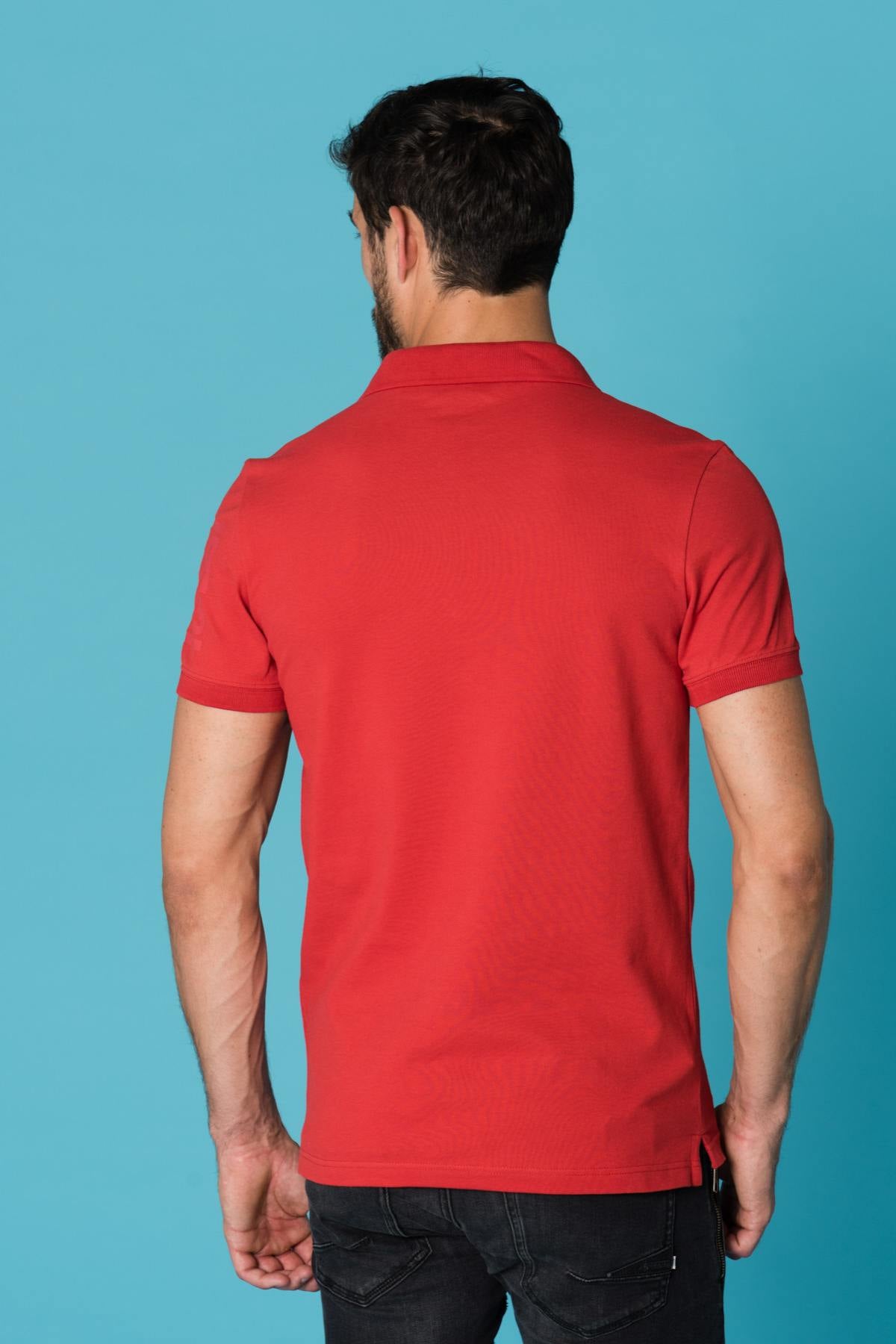  Men's red polo shirt - Image n°4