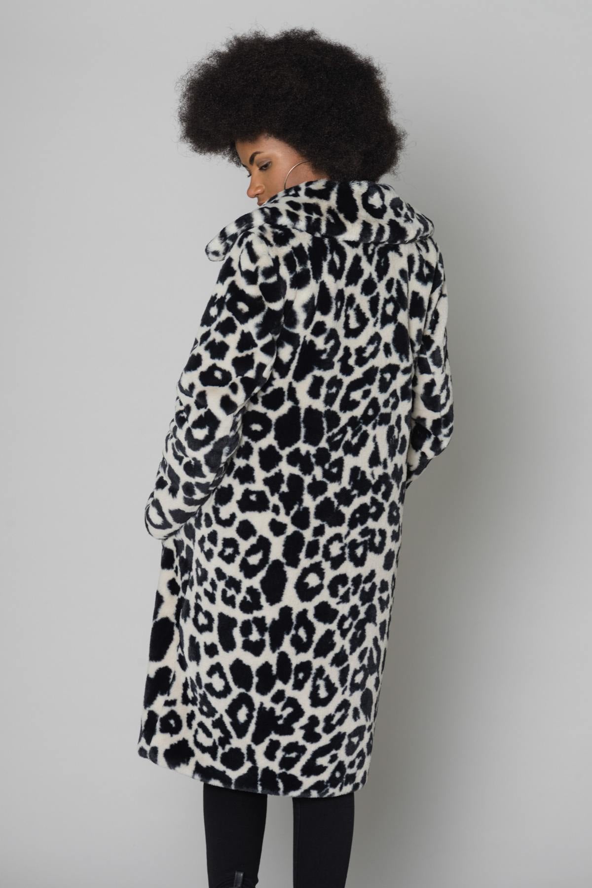 Women's faux fur animal pattern - Image n°3