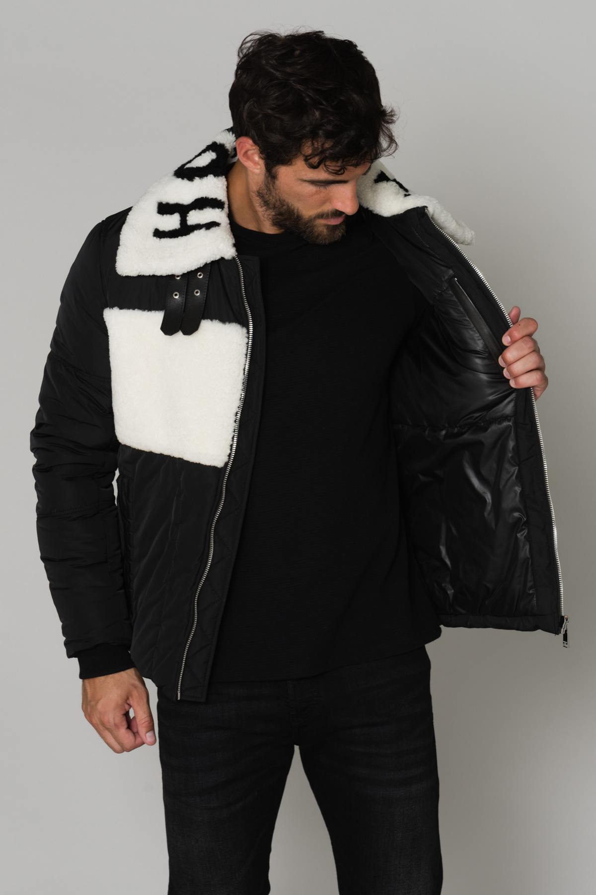 Black jacket with fur - Image n°5