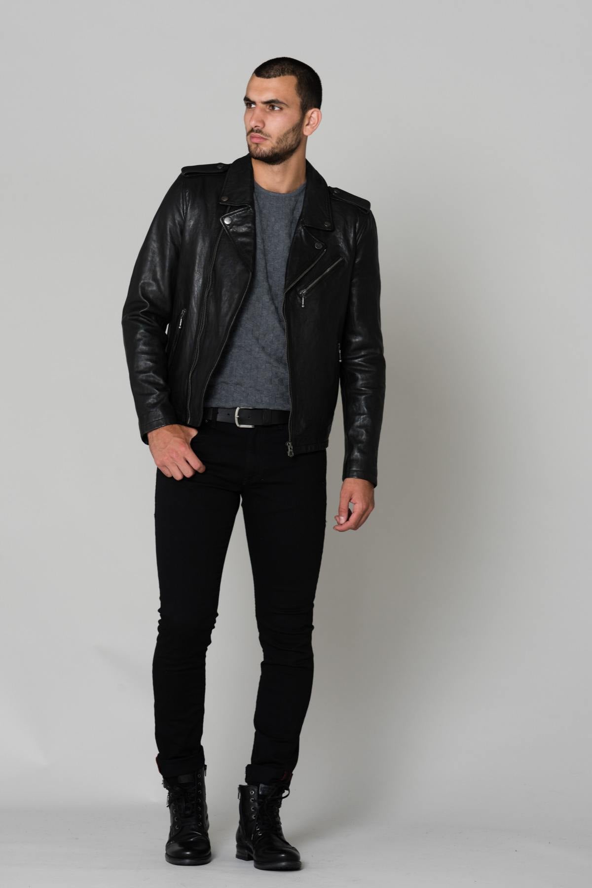 Black lambskin perfecto - Image n°2