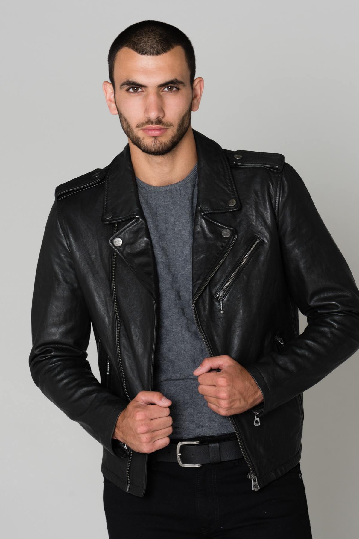 Black lambskin perfecto - Image n°3