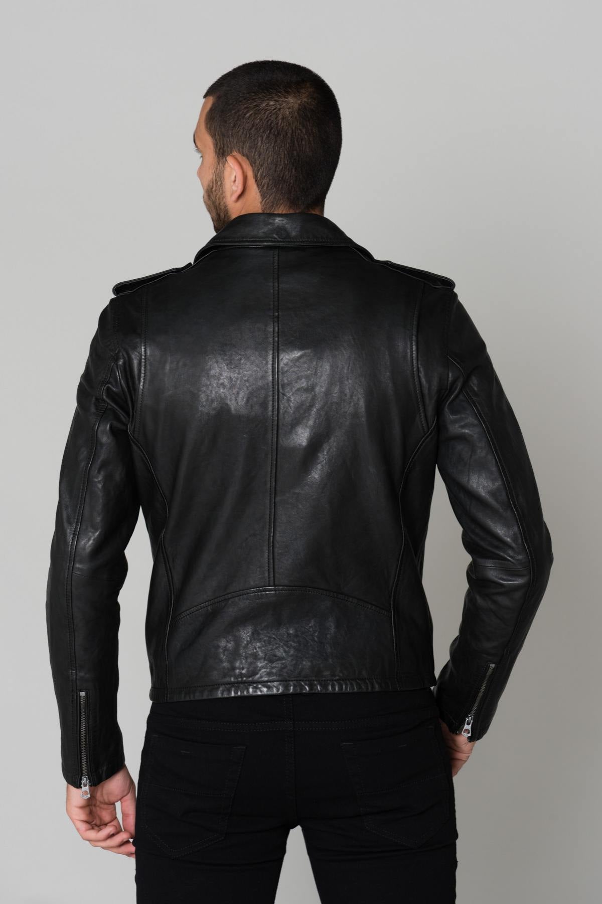 Black lambskin perfecto - Image n°6