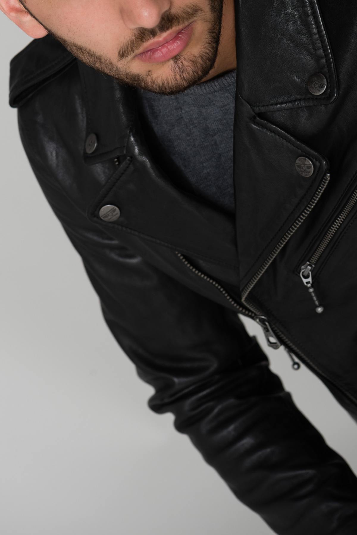 Black lambskin perfecto - Image n°7