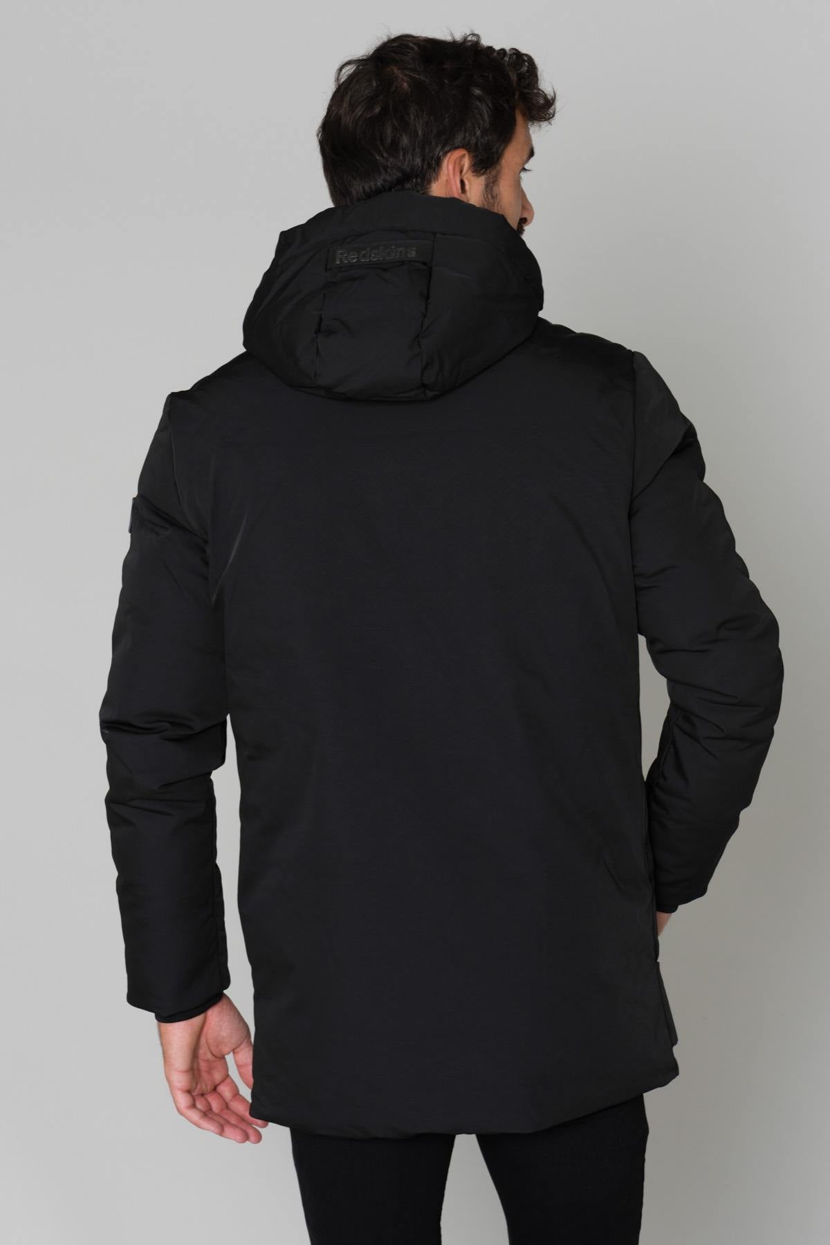 Men's black parka - Image n°5