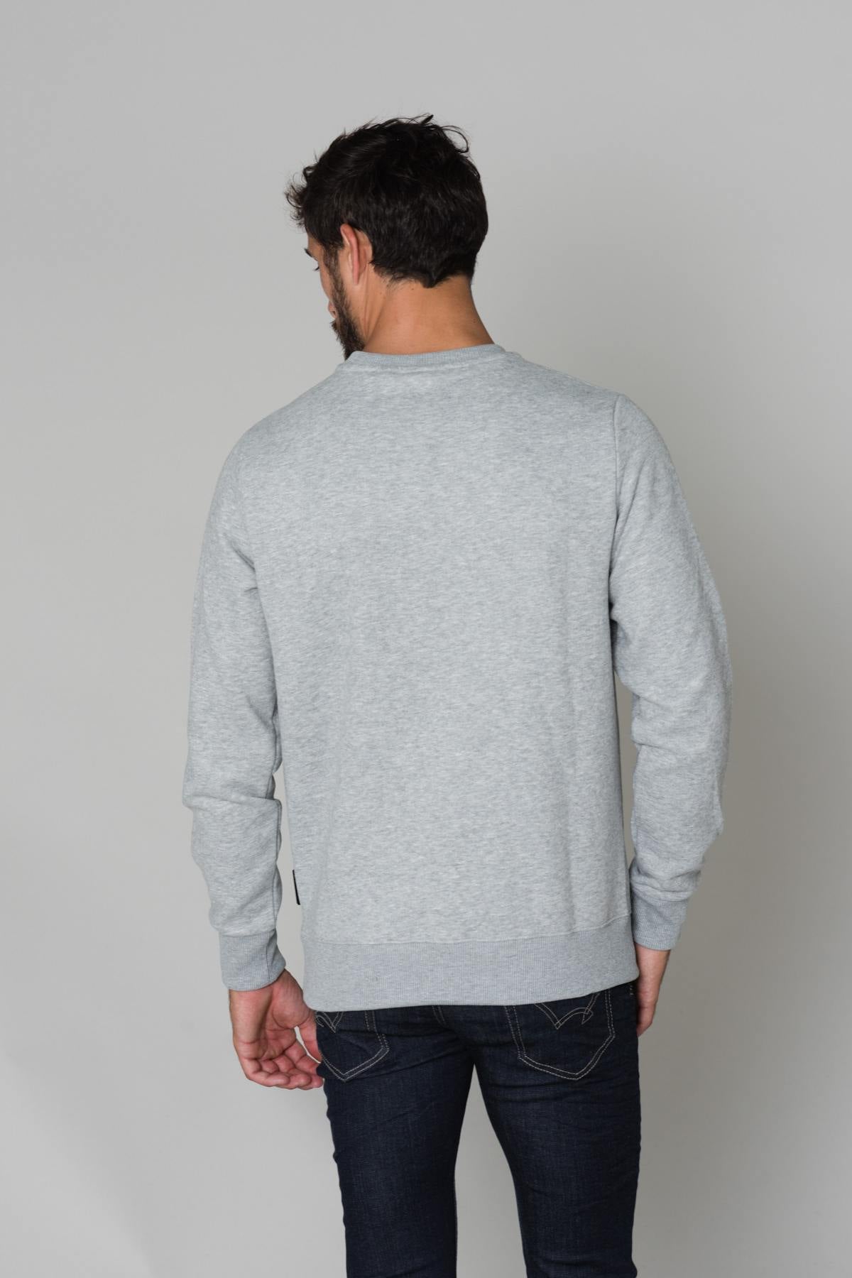  Men's gray cotton sweater - Image n°4