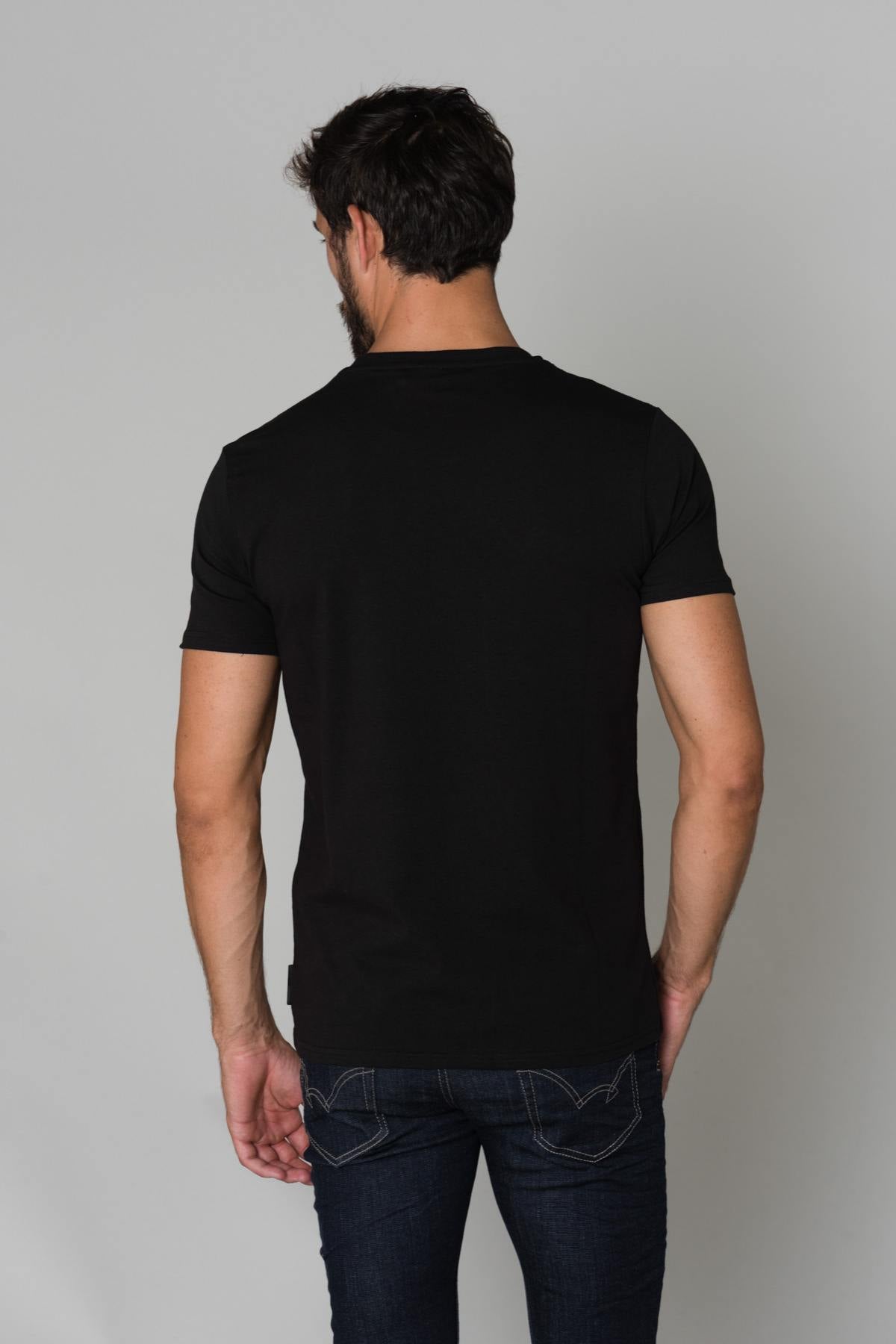  black men's t-shirt - Image n°4