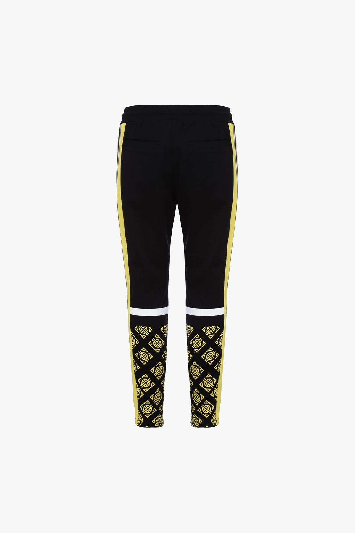 Black and yellow jogging pants - Image n°5