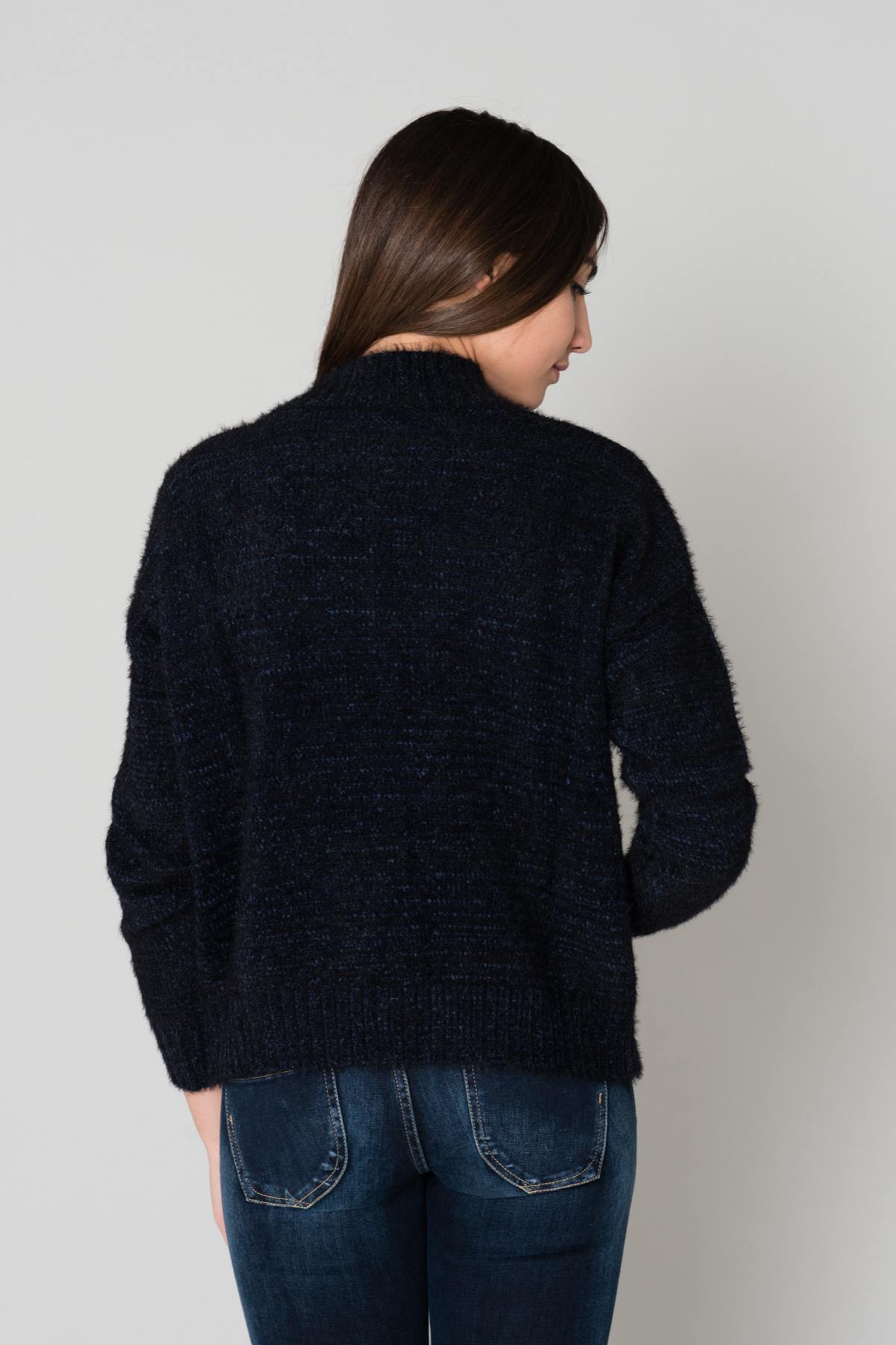 Ultra soft dark blue sweater - Image n°4