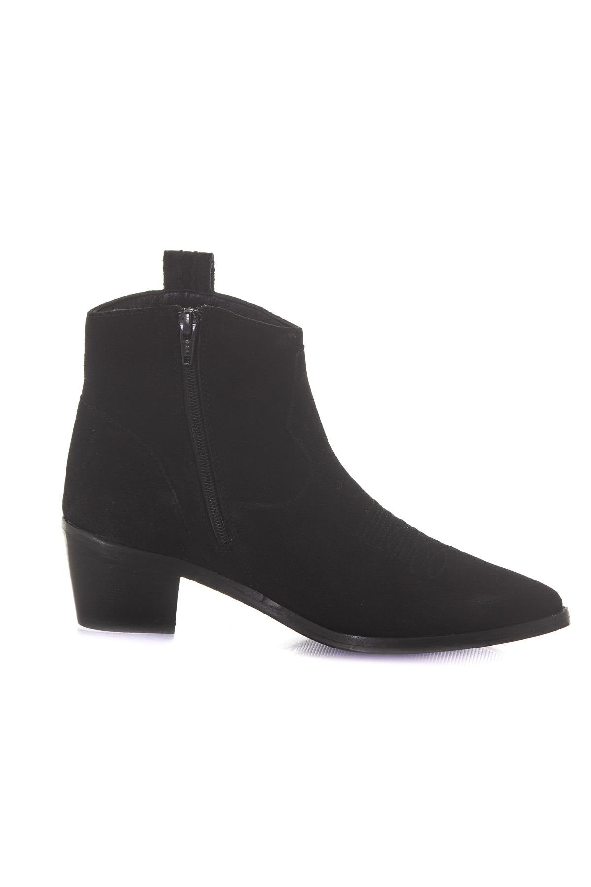 Women's suede look boots - Image n°2