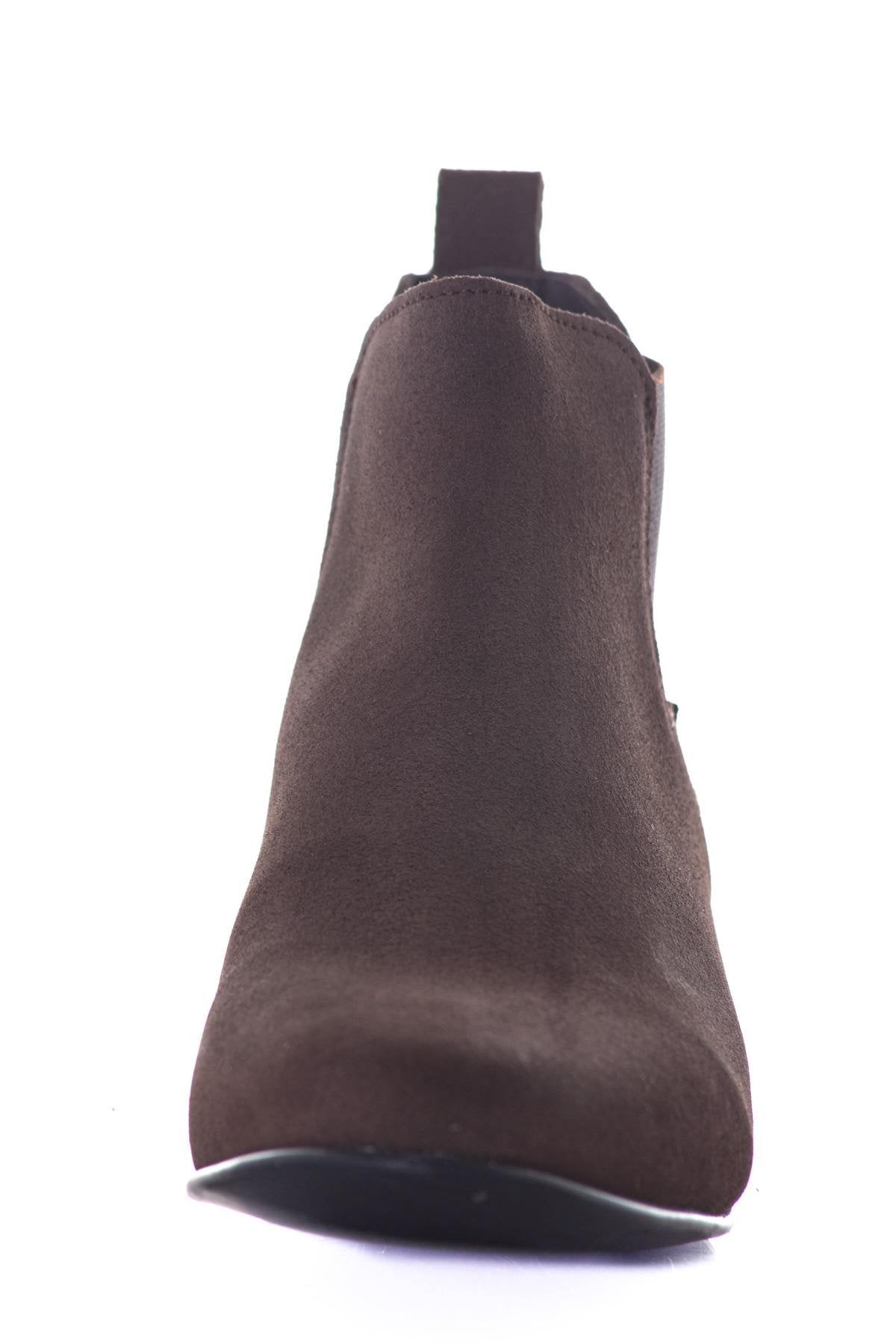 Taupe leather boots - Image n°7