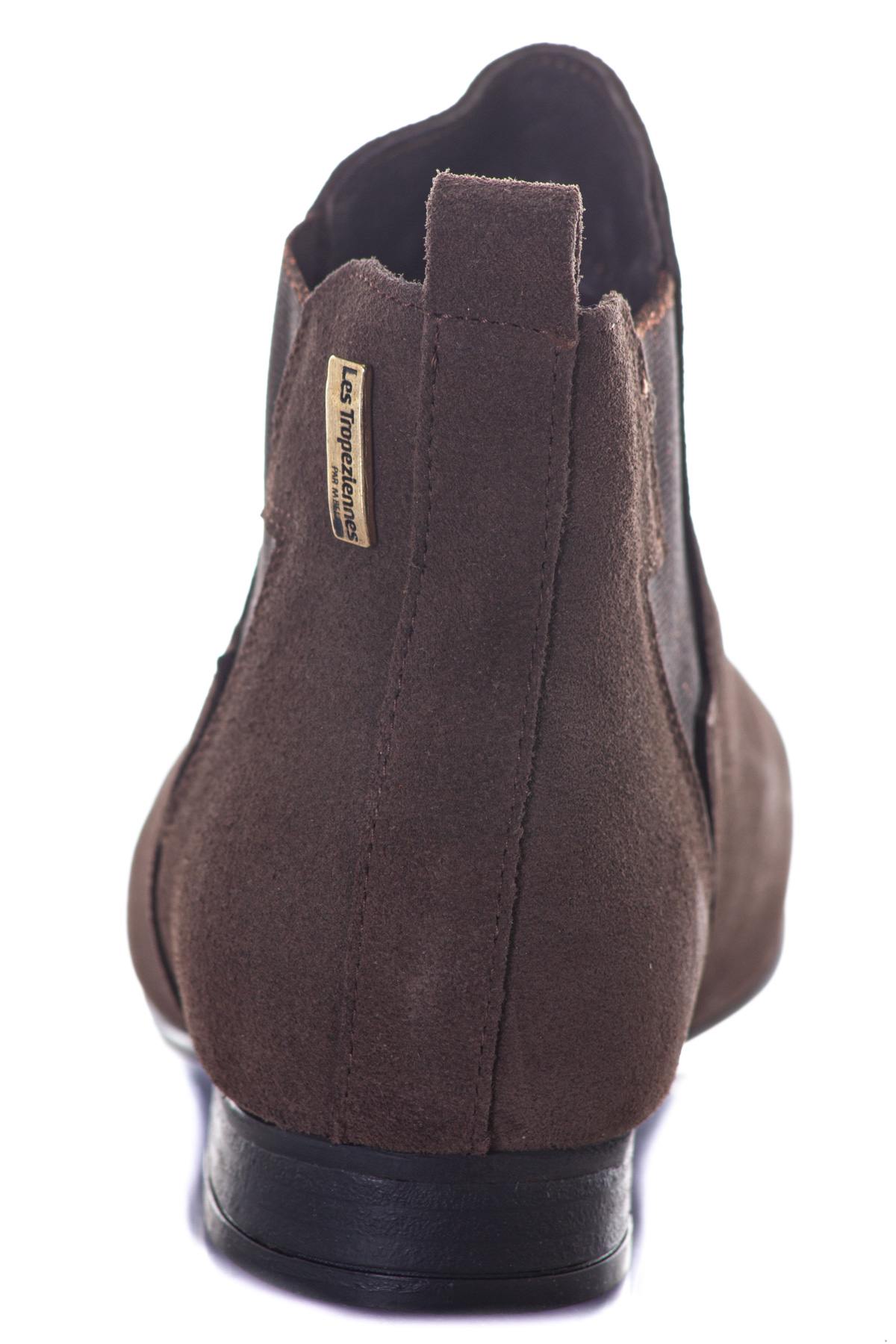 Taupe leather boots - Image n°8