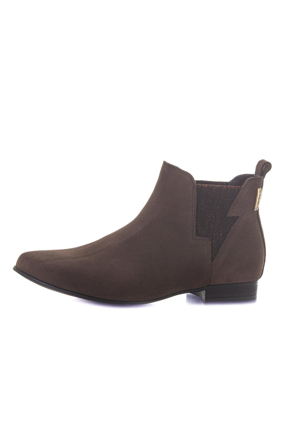 Taupe leather boots - Image n°9