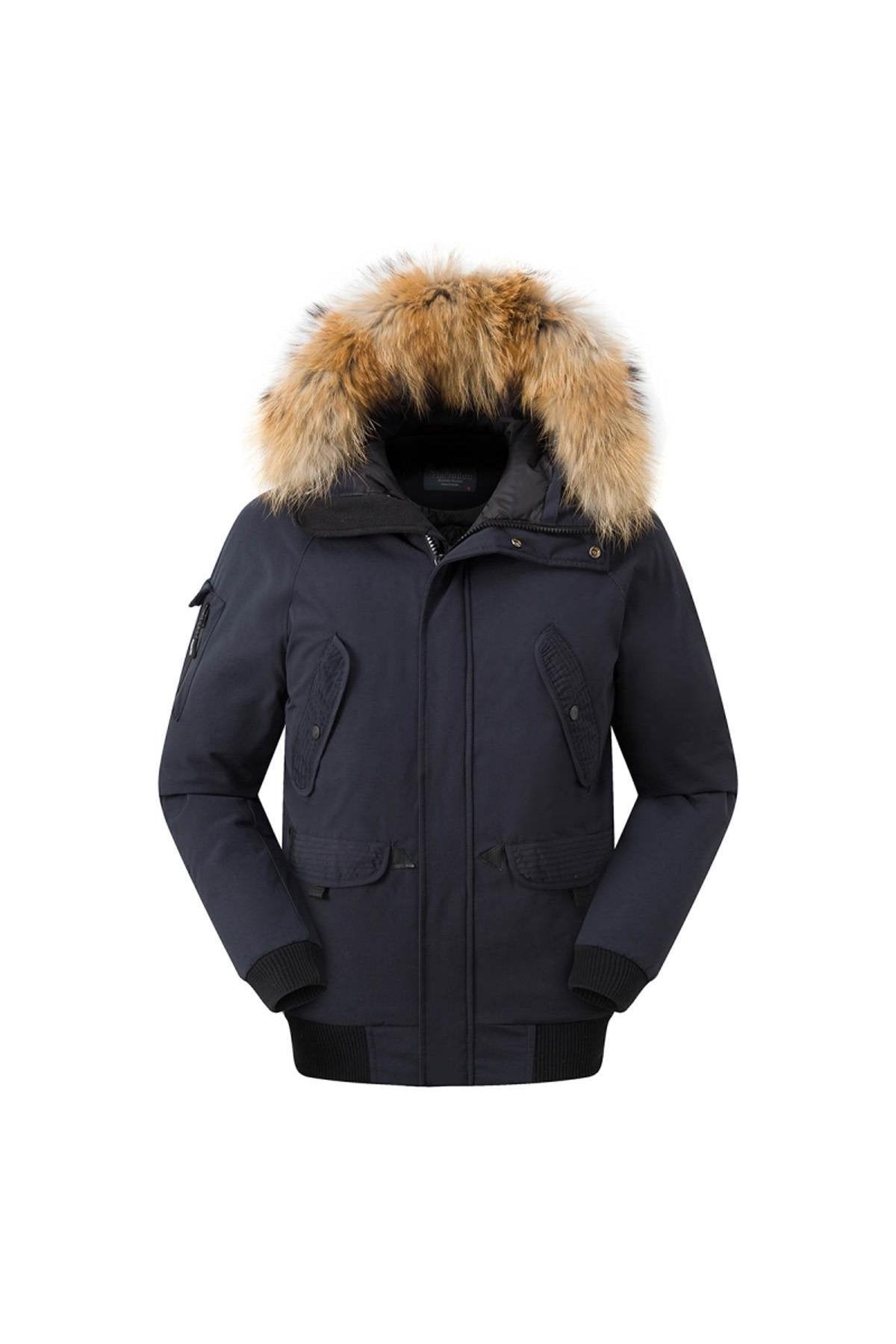 Winter navy blue jacket - Image n°1