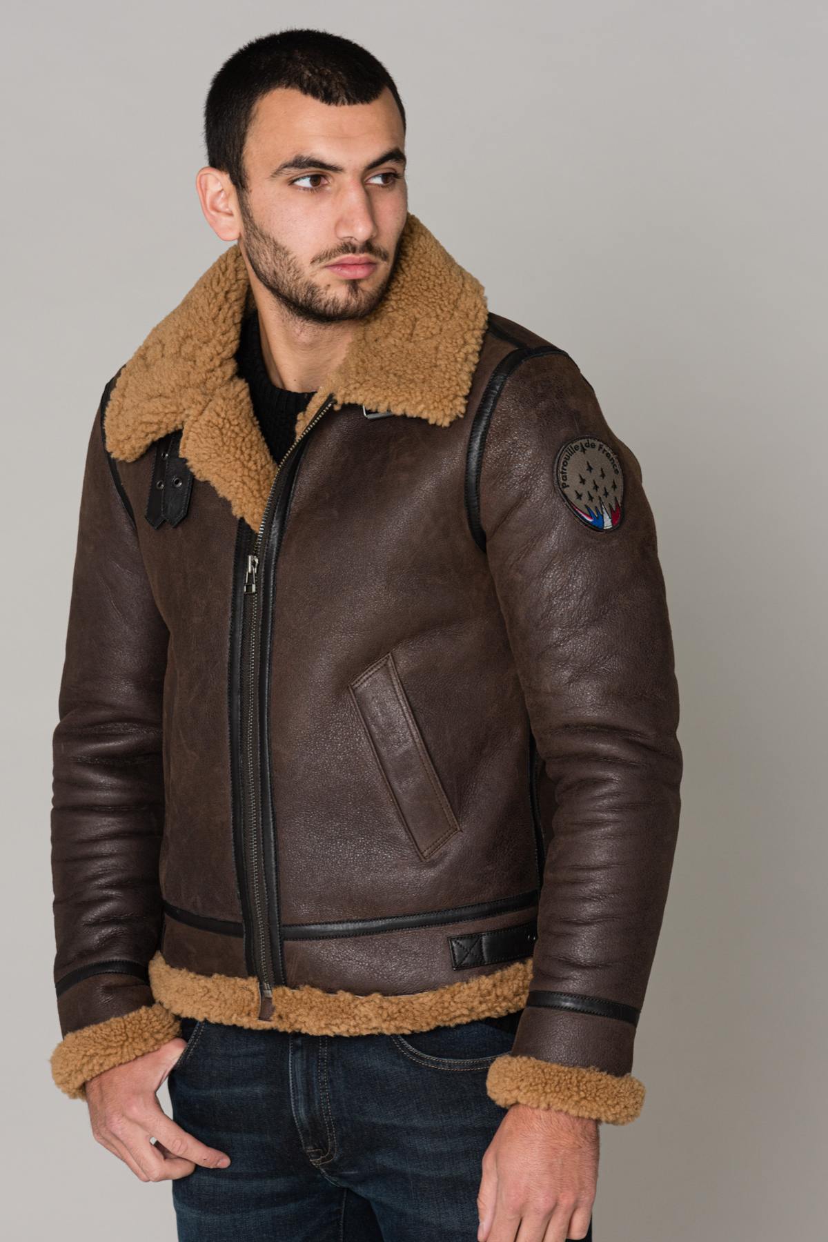  Sheepskin bomber jacket - Image n°4