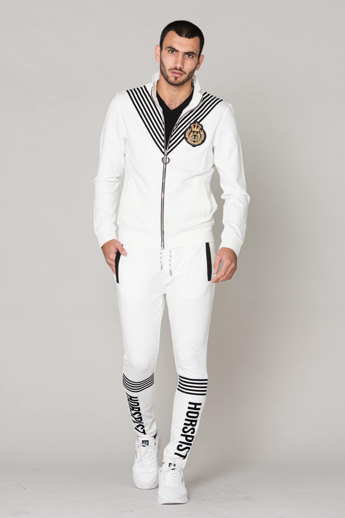  Men's white track jacket - Image n°2