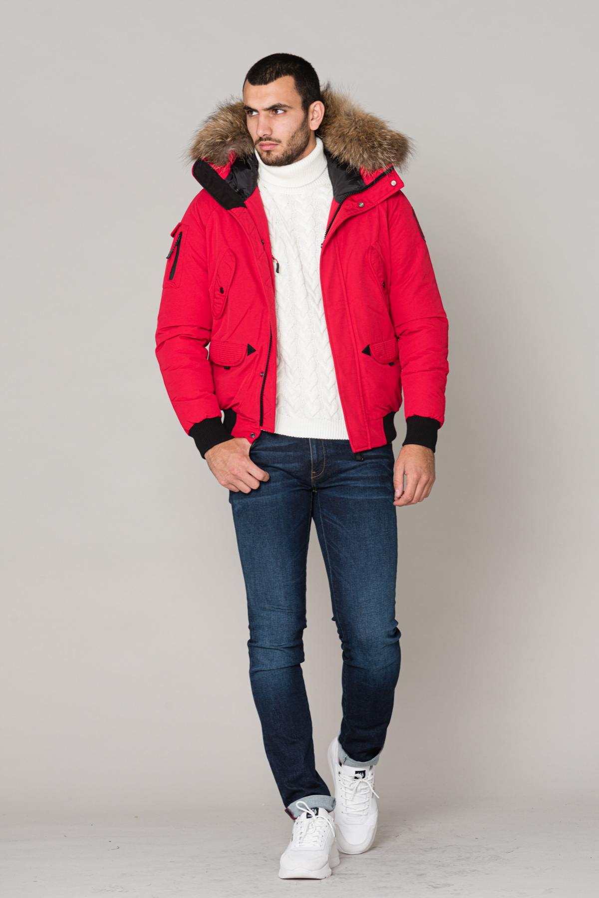 Men's red jacket - Image n°2