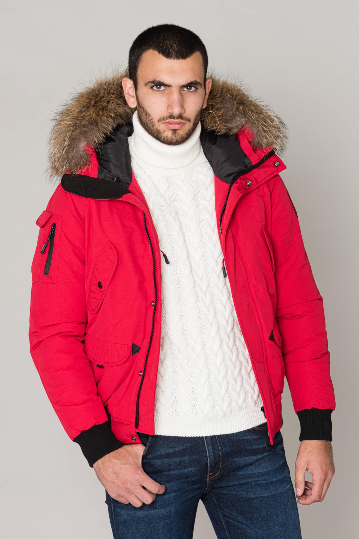 Men's red jacket - Image n°3