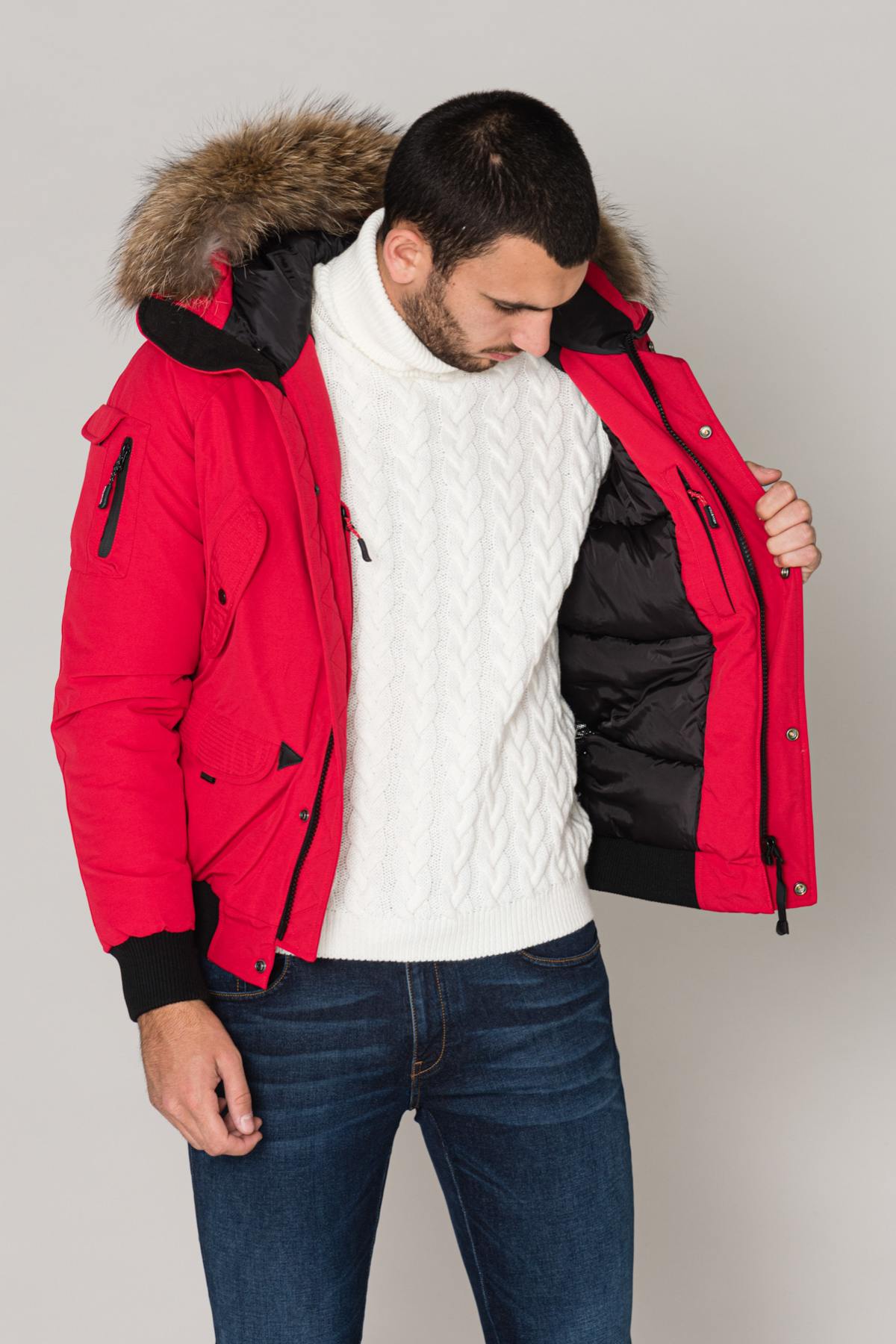 Men's red jacket - Image n°4