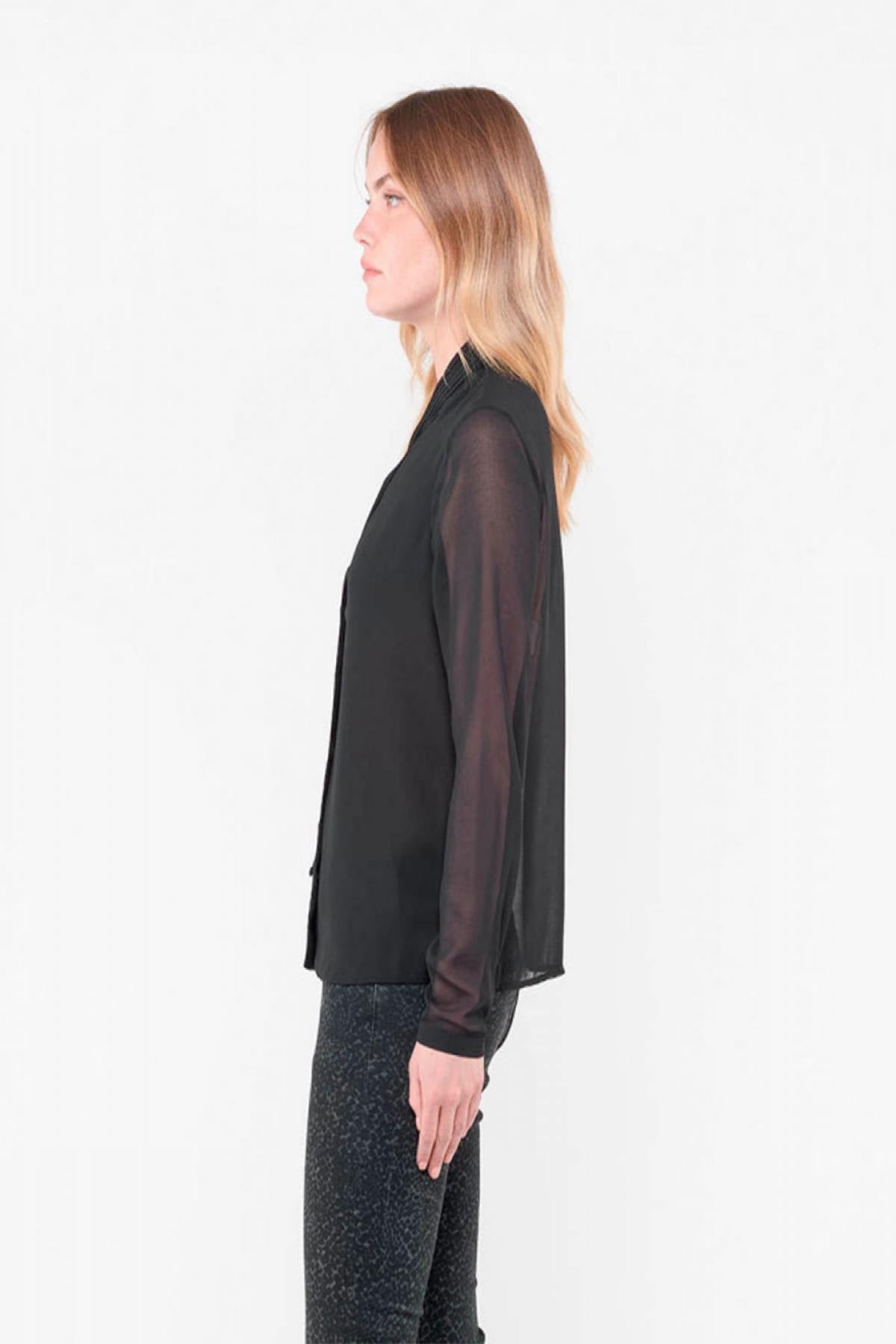 Women's voile blouse - Image n°4