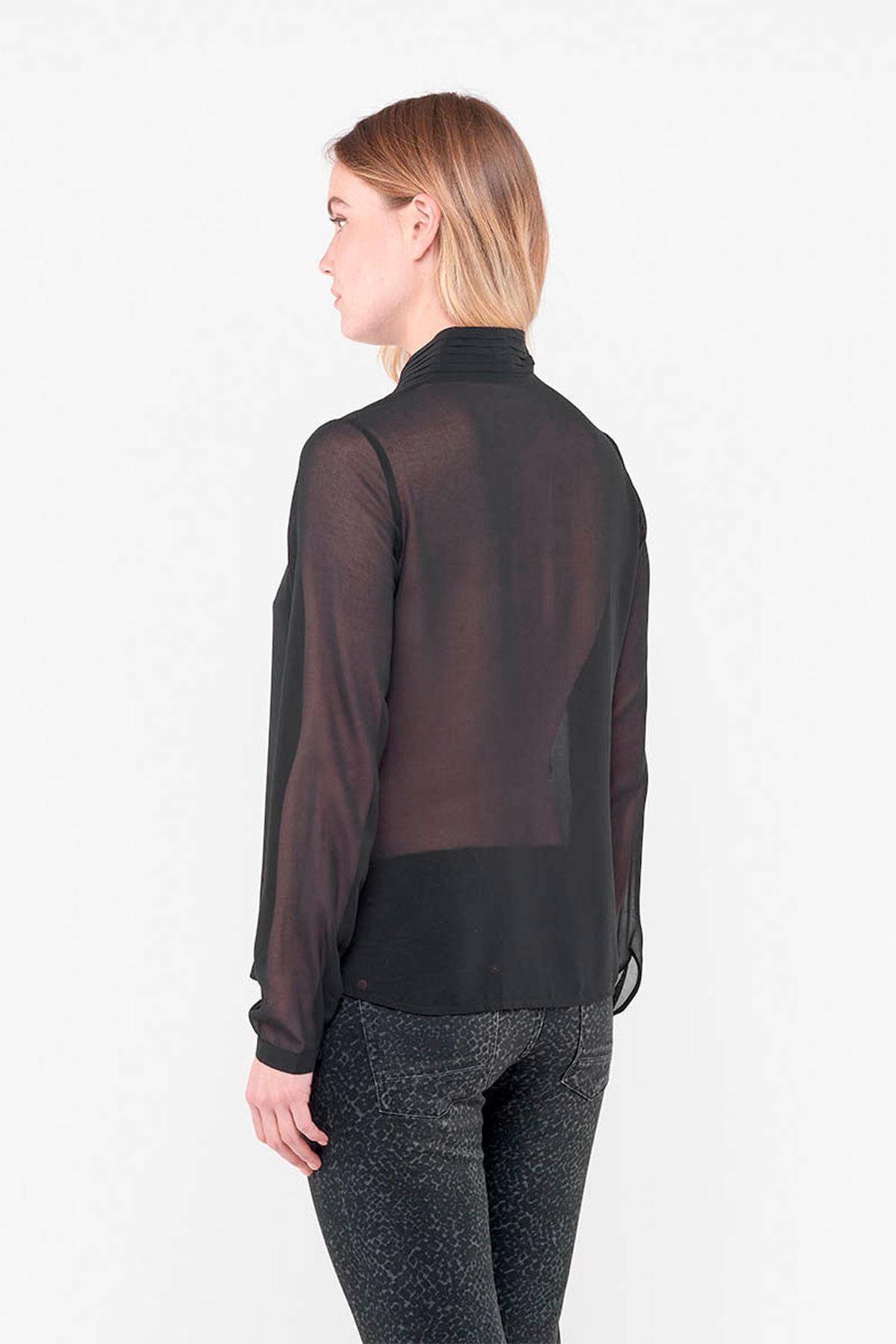 Women's voile blouse - Image n°5