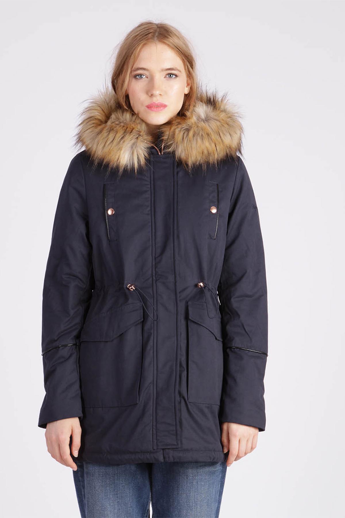 Women's polyester coat - Image n°1