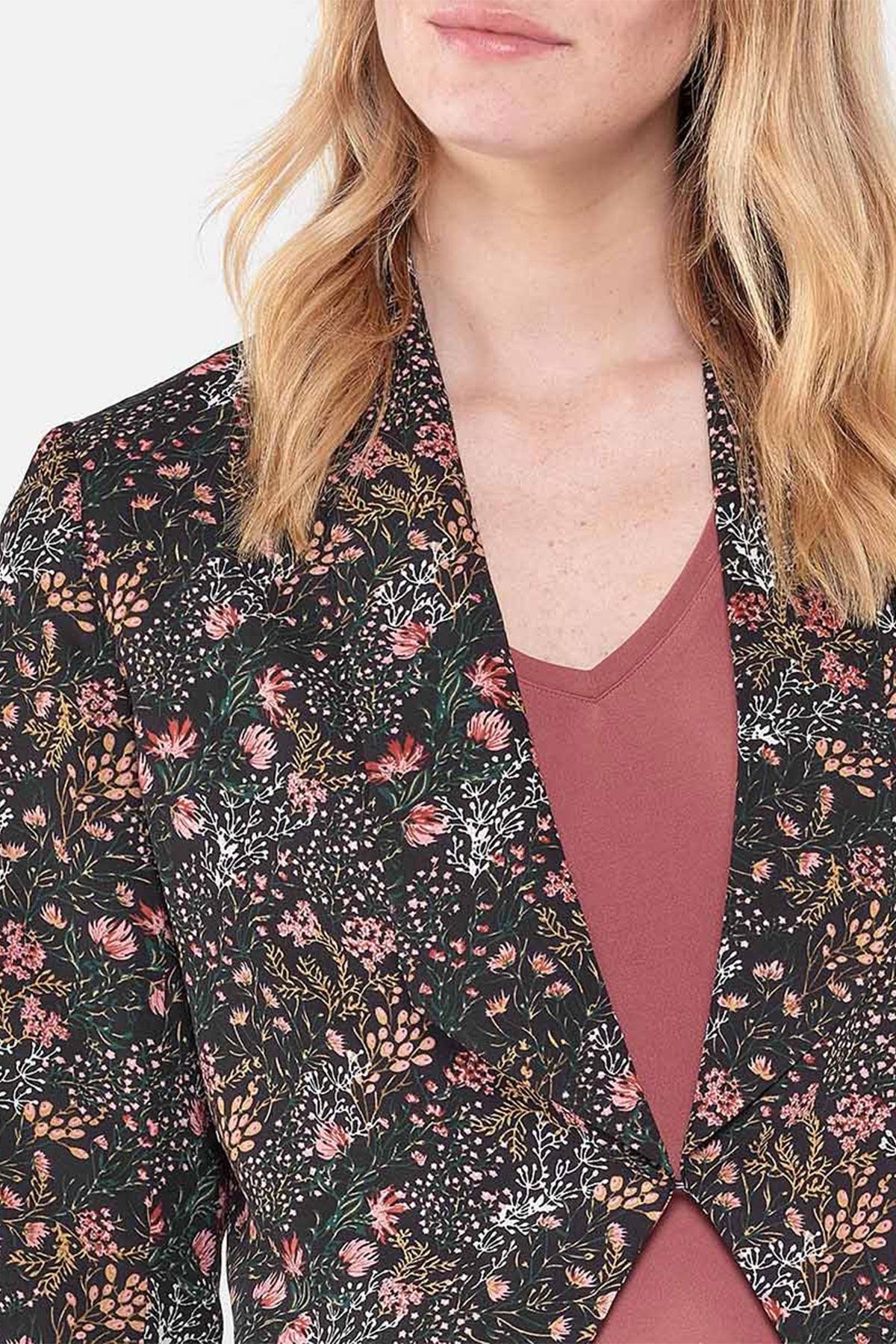  Women's floral print jacket - Image n°5