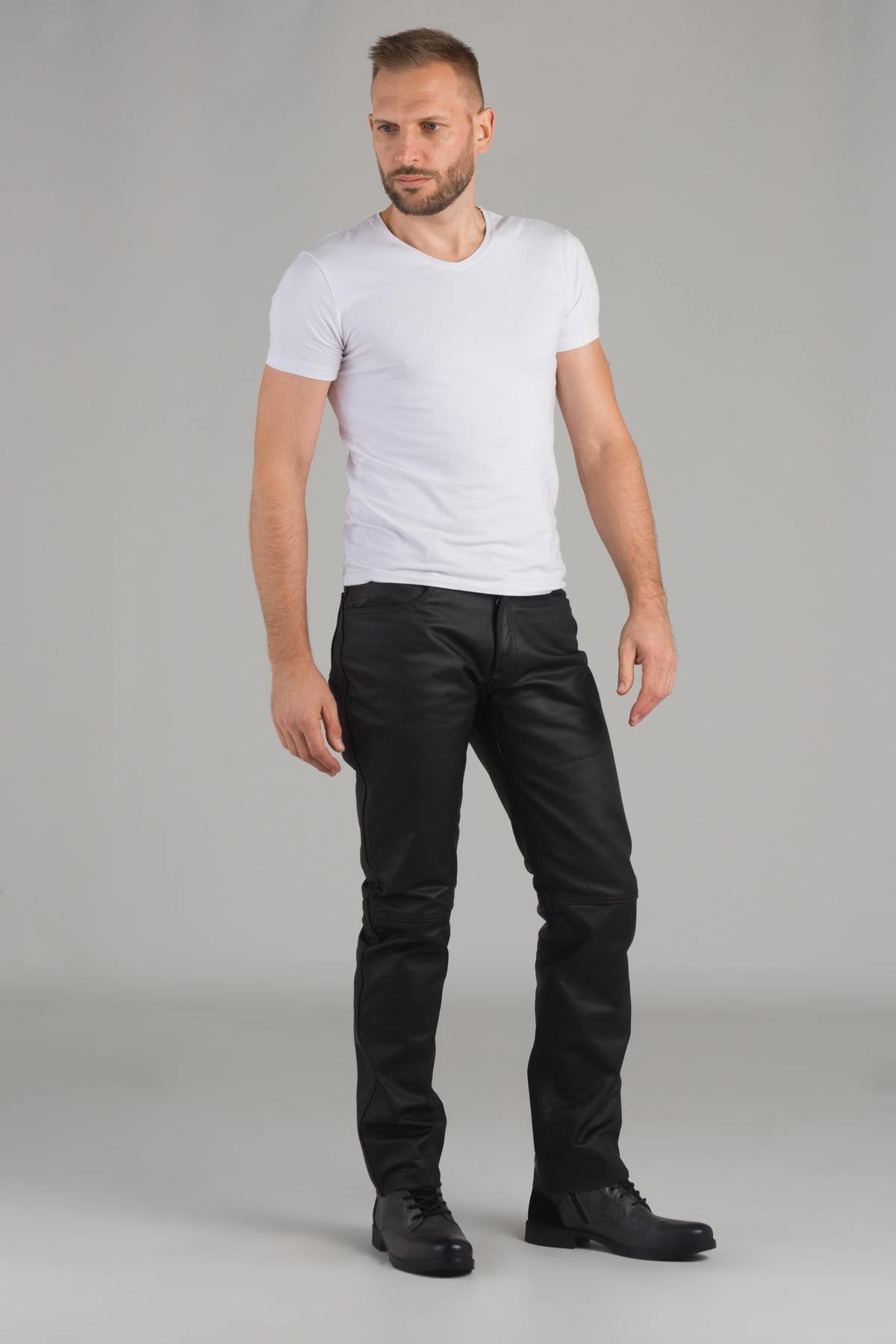 Skipper cowhide leather pants - Image n°4