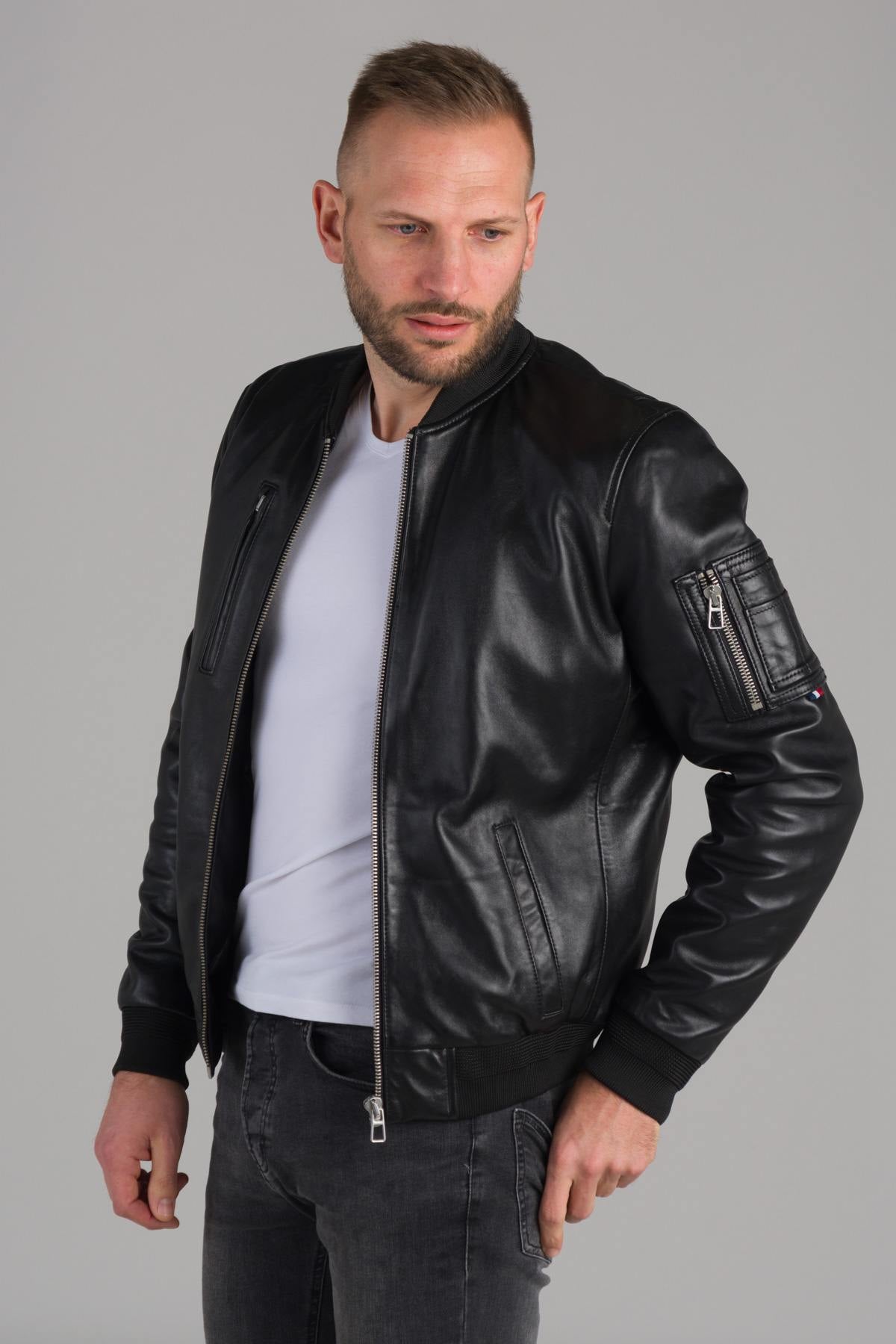 Patrouille de France leather bomber - Image n°4