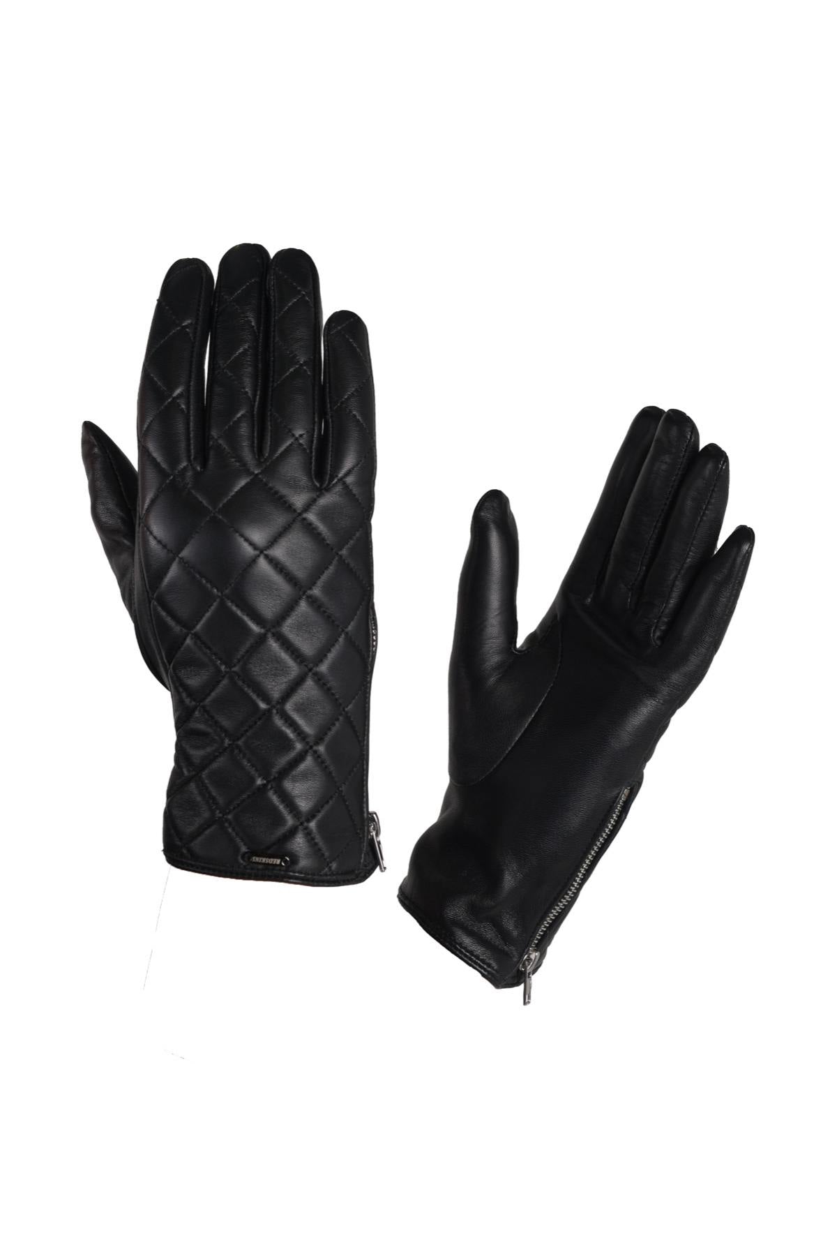 Black lambskin gloves - Image n°4