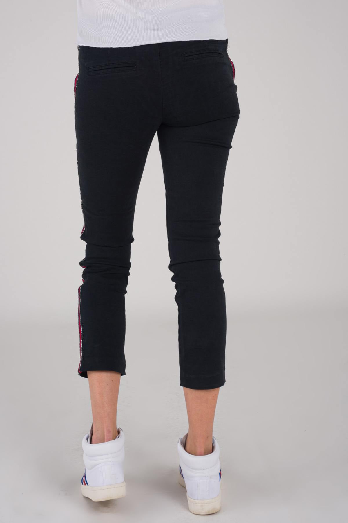 women's 7/8 slim fit navy pants - Image n°4