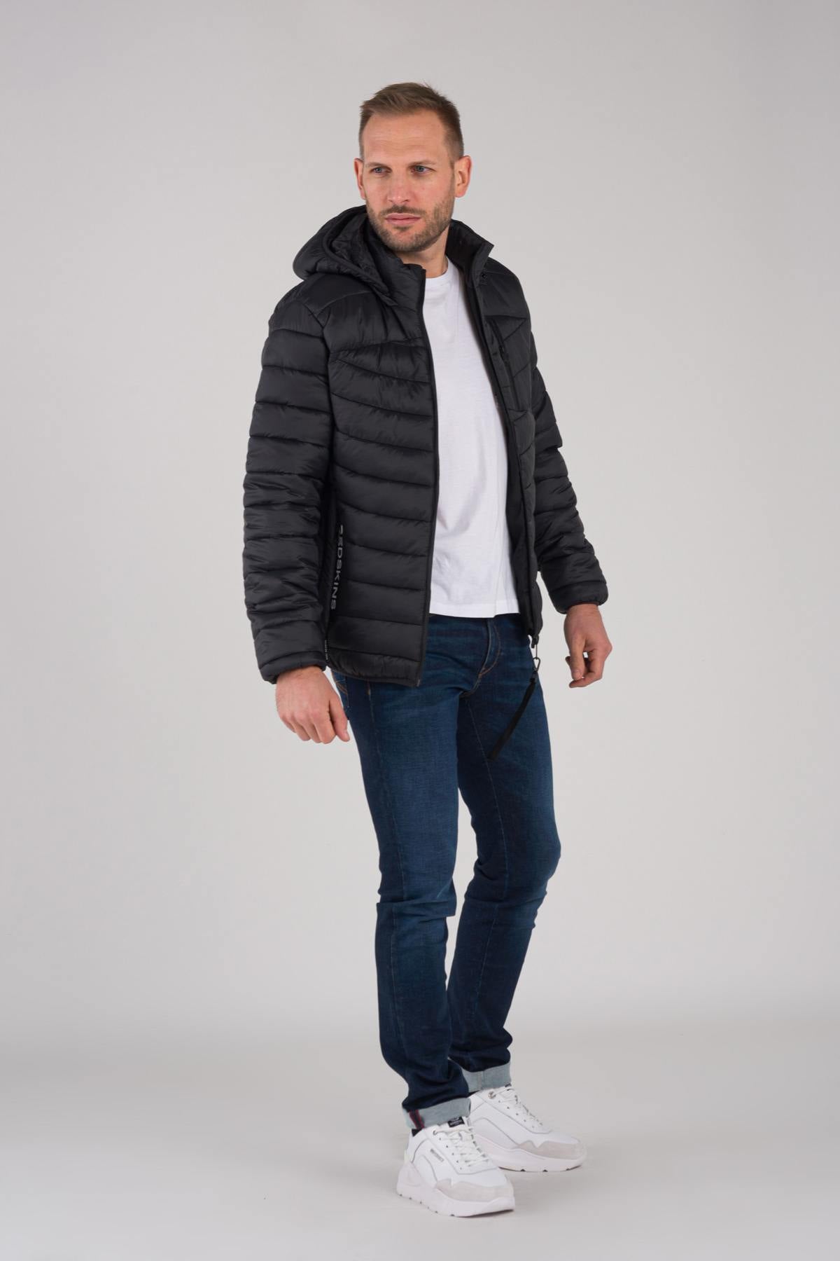 Men's black sportswear down jacket - Image n°2