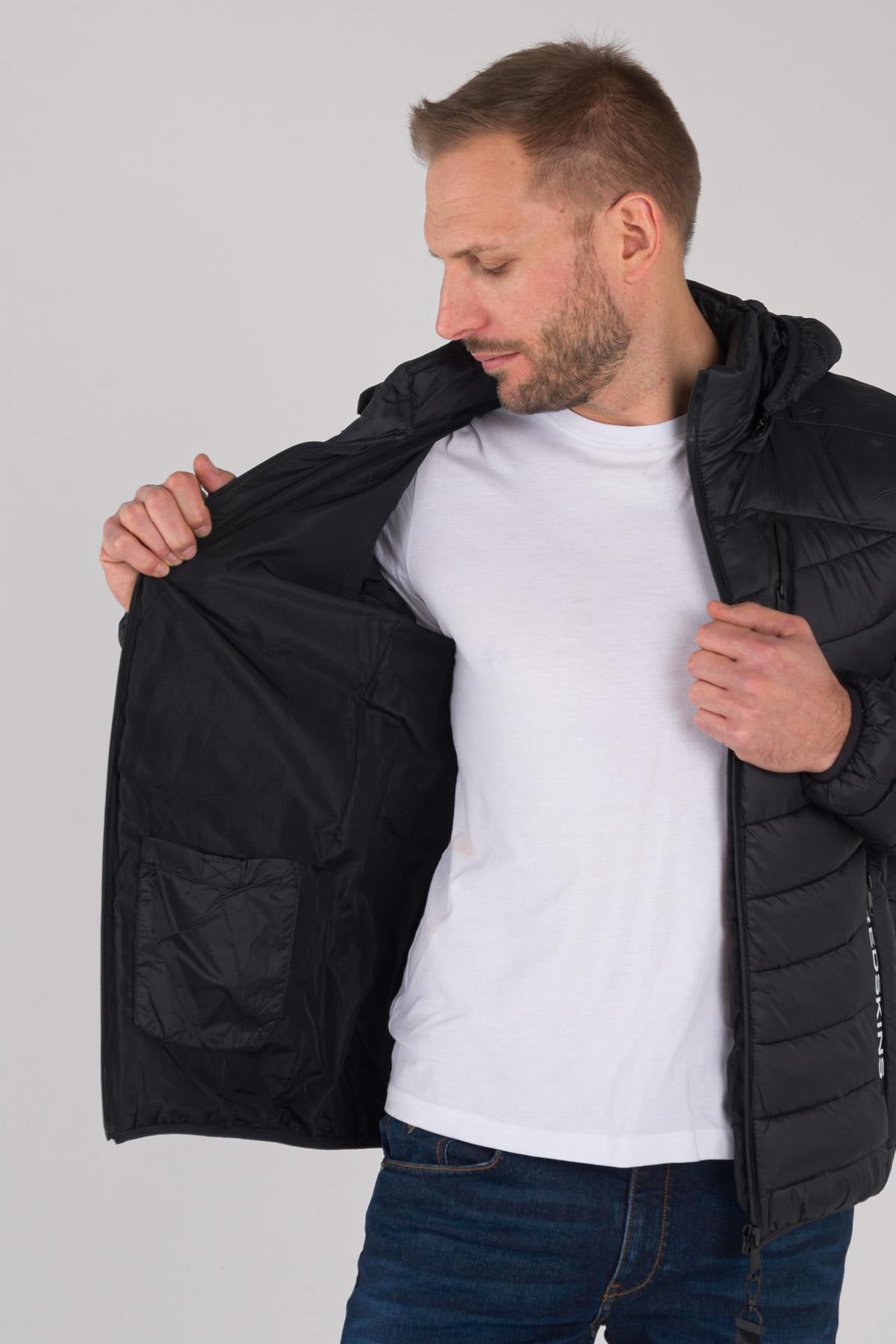 Men's black sportswear down jacket - Image n°5