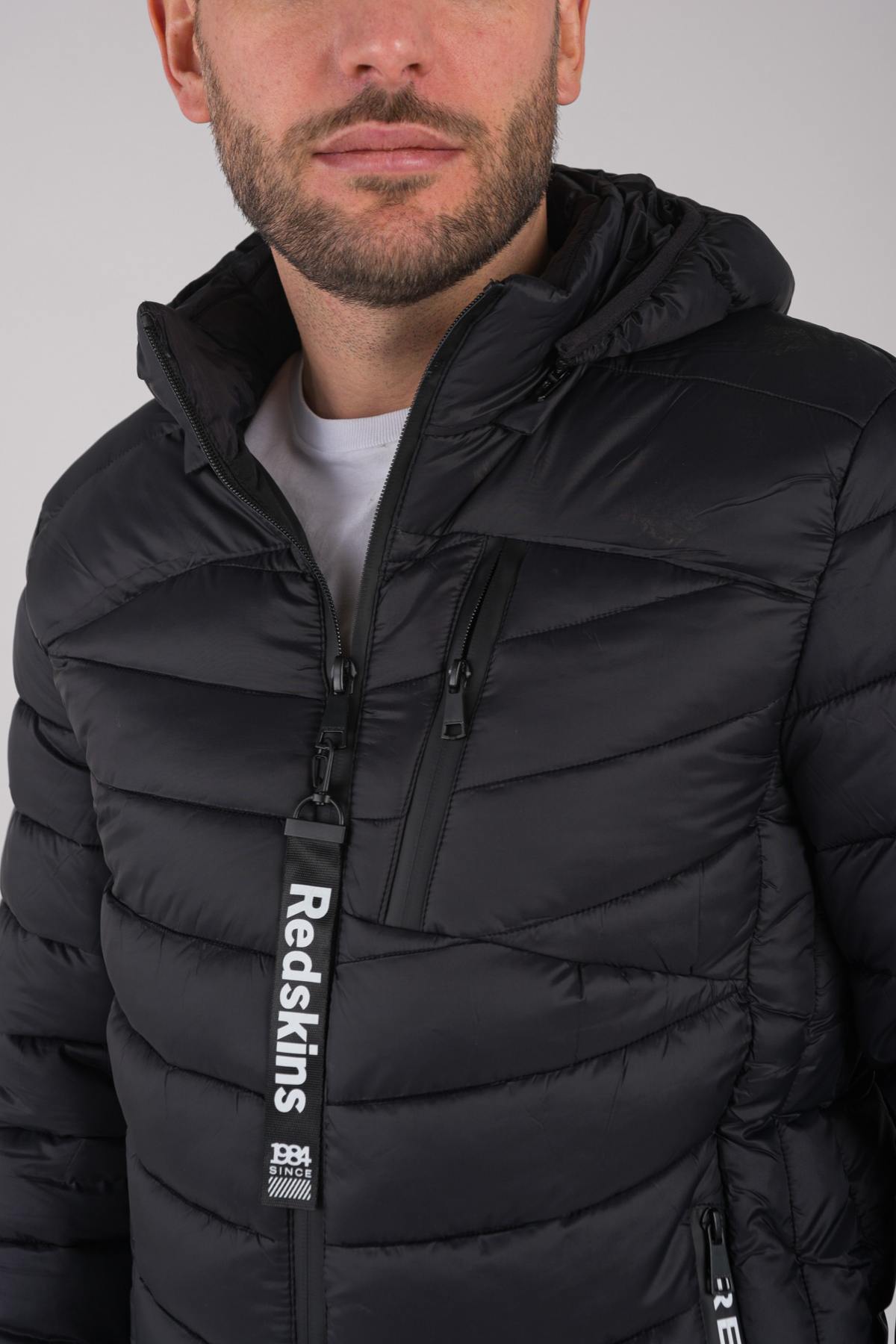 Men's black sportswear down jacket - Image n°7