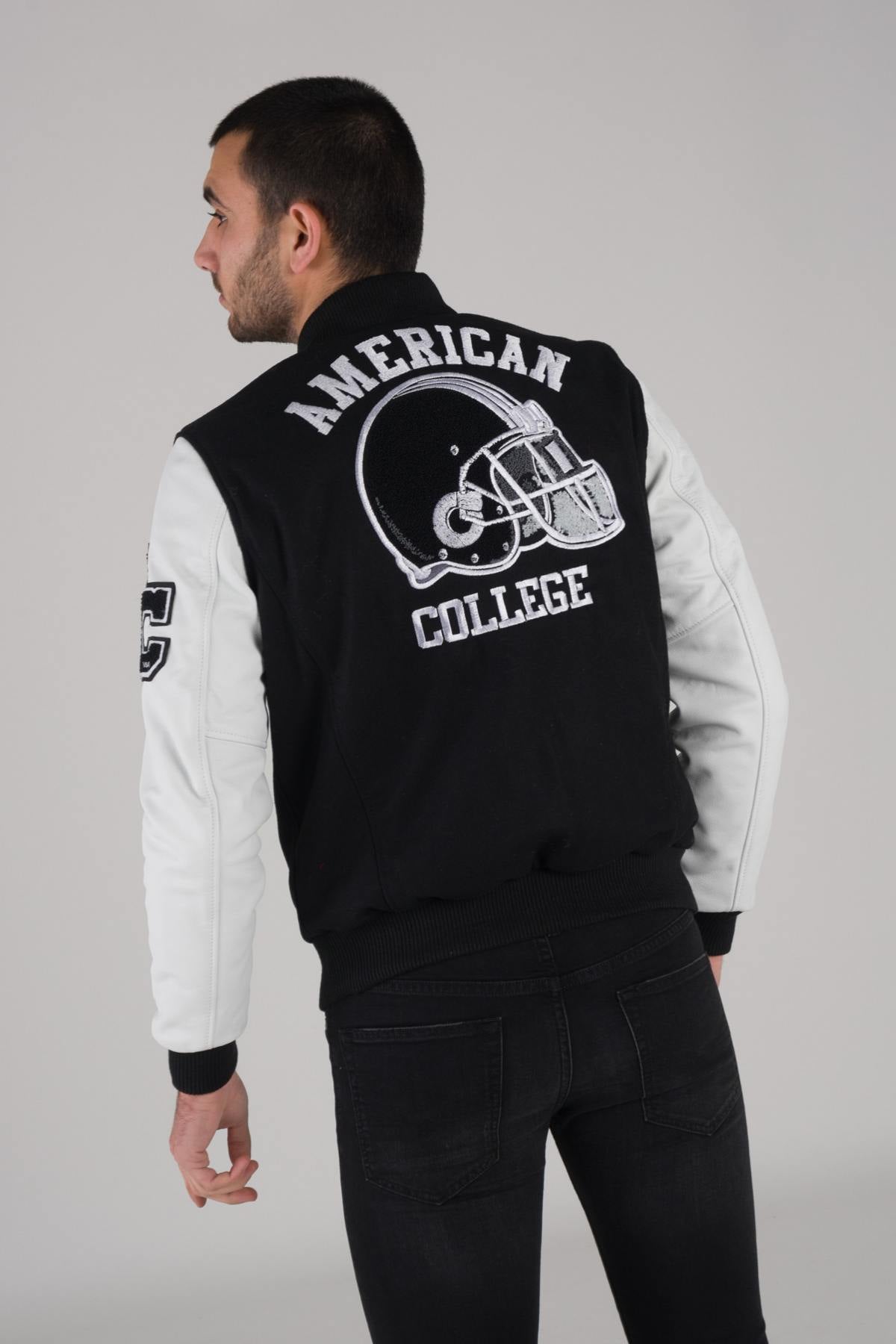 White and black teddy us jacket - Image n°5