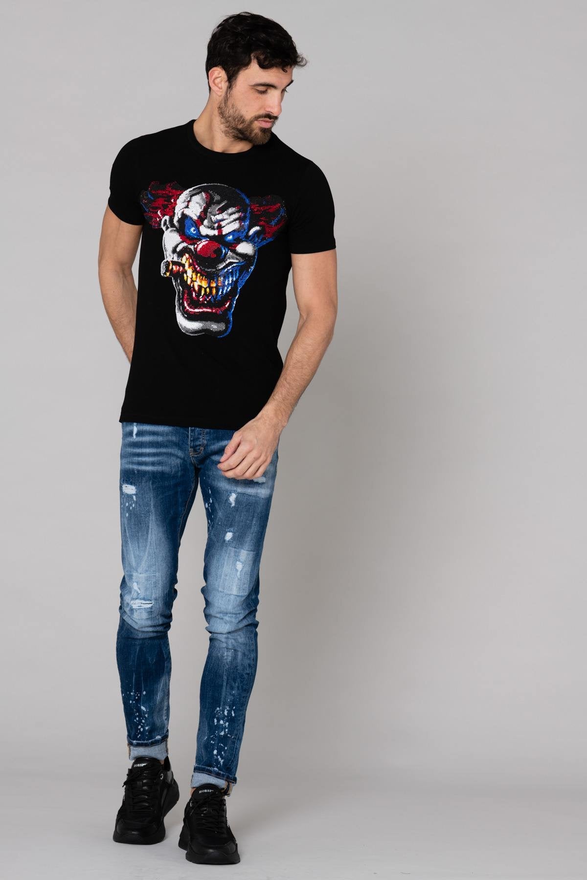 rhinestone clown t-shirt - Image n°2