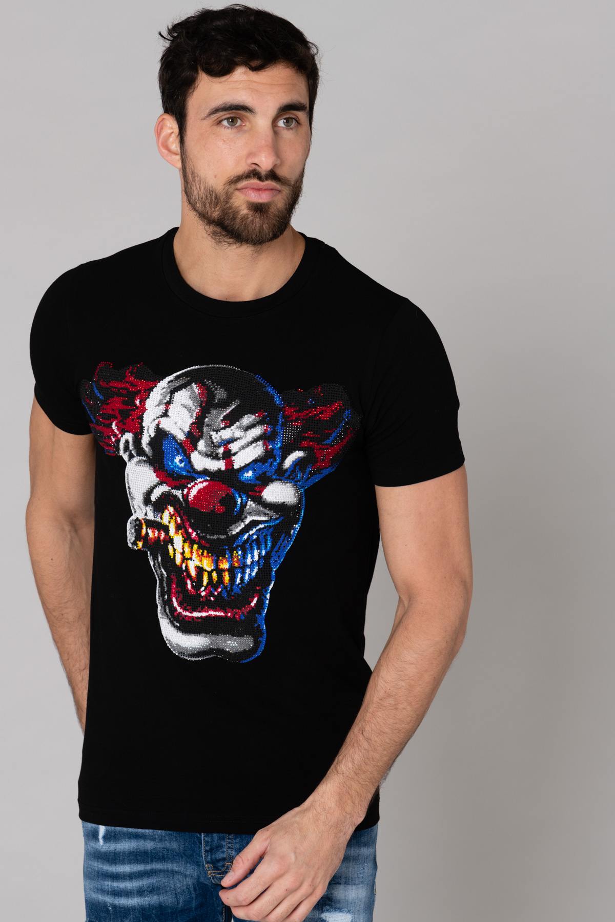 rhinestone clown t-shirt - Image n°3