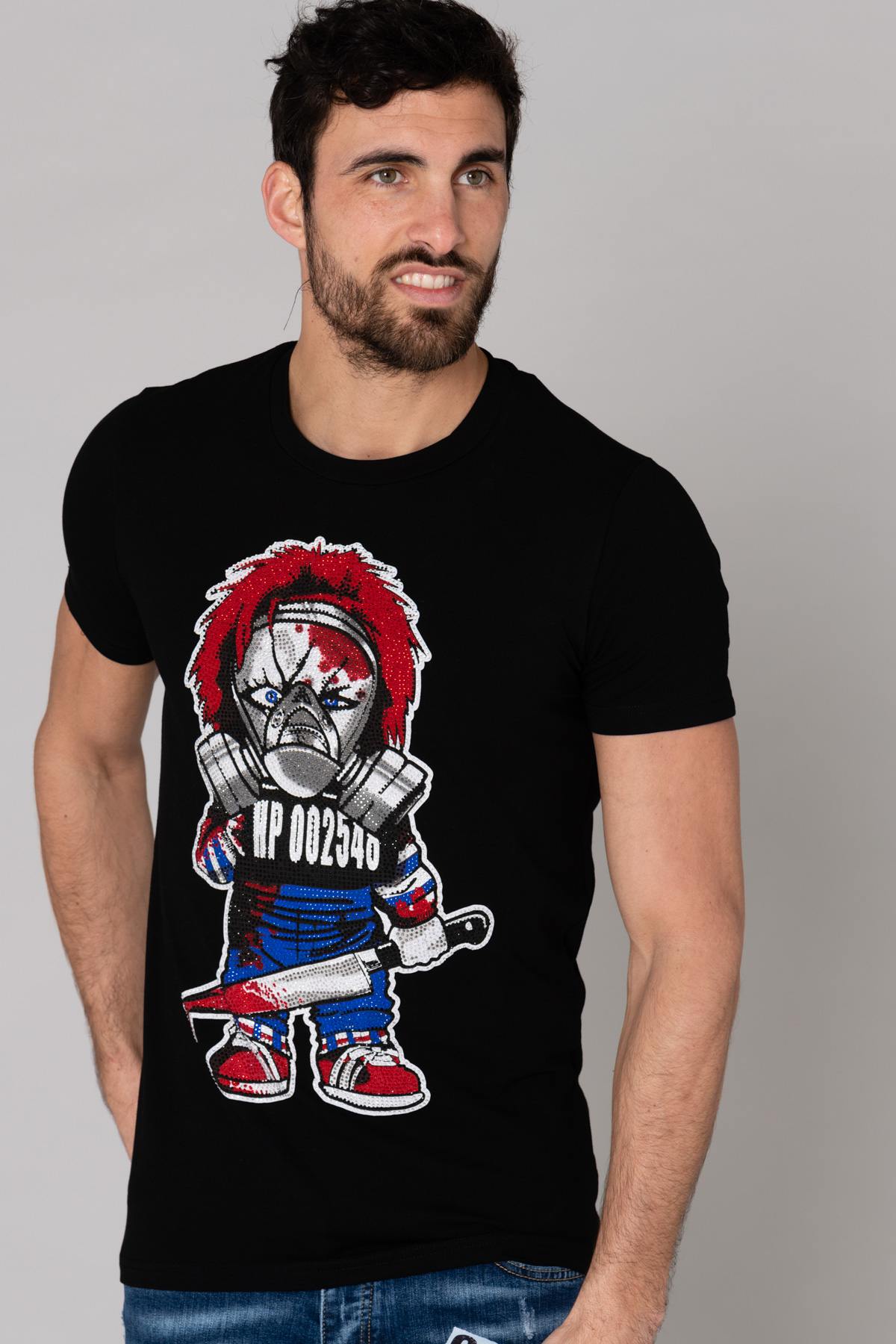 chucky rhinestone t-shirt - Image n°1