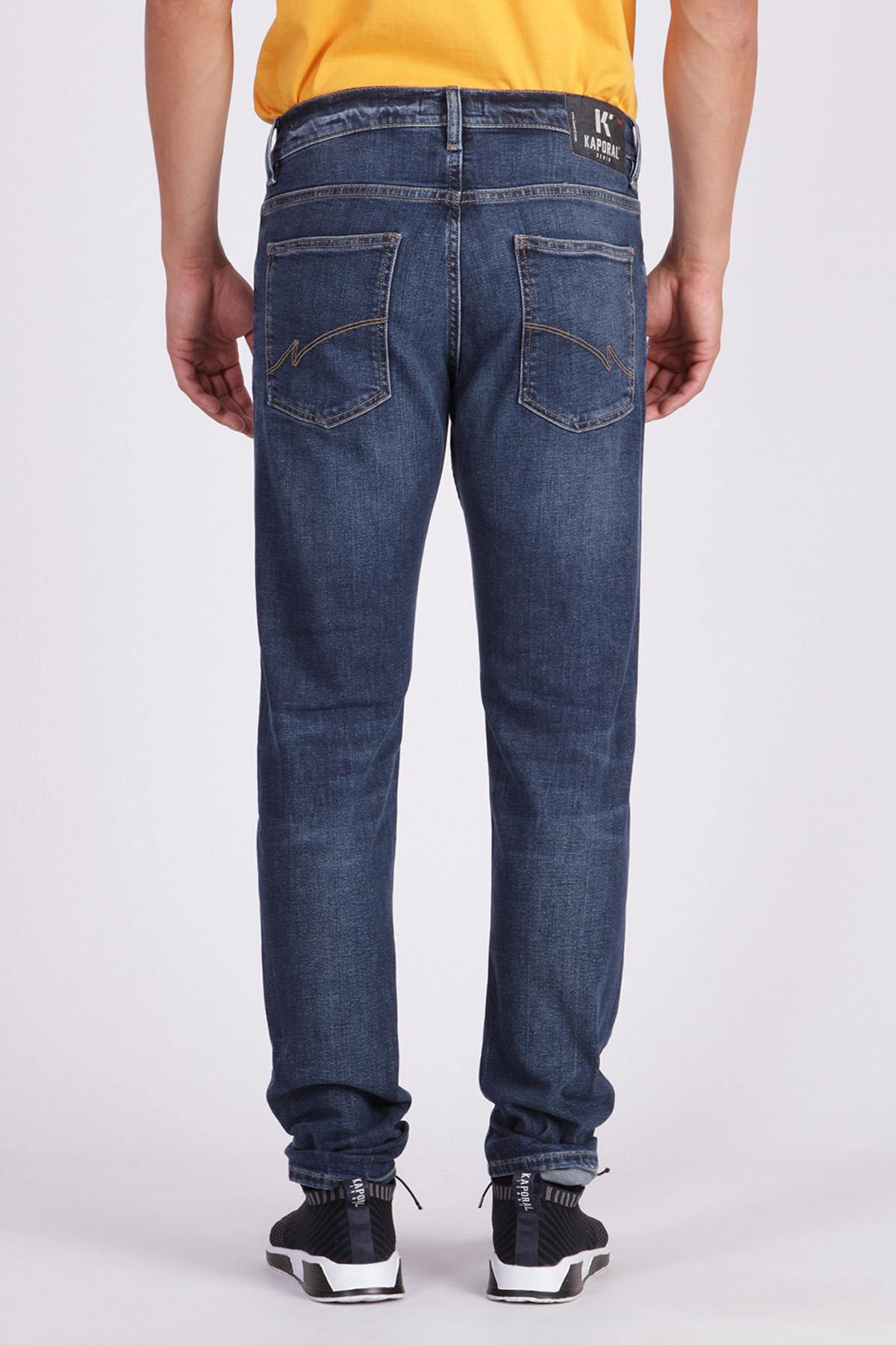 Slim jeans for men in faded blue - Image n°2