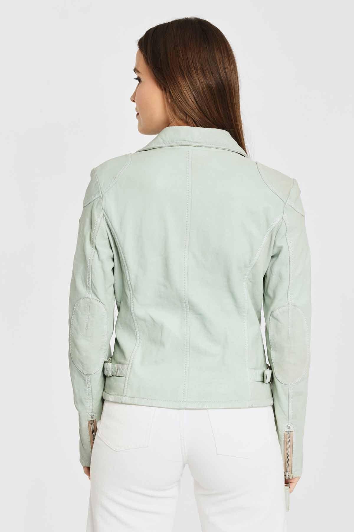 Women's light green perfecto - Image n°3