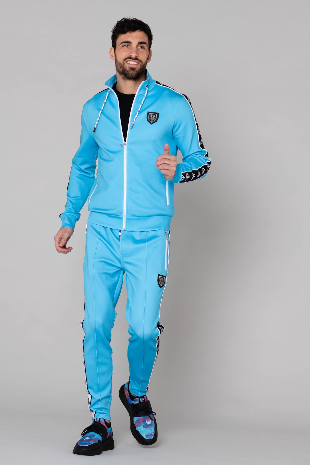 Turquoise blue track jacket - Image n°3