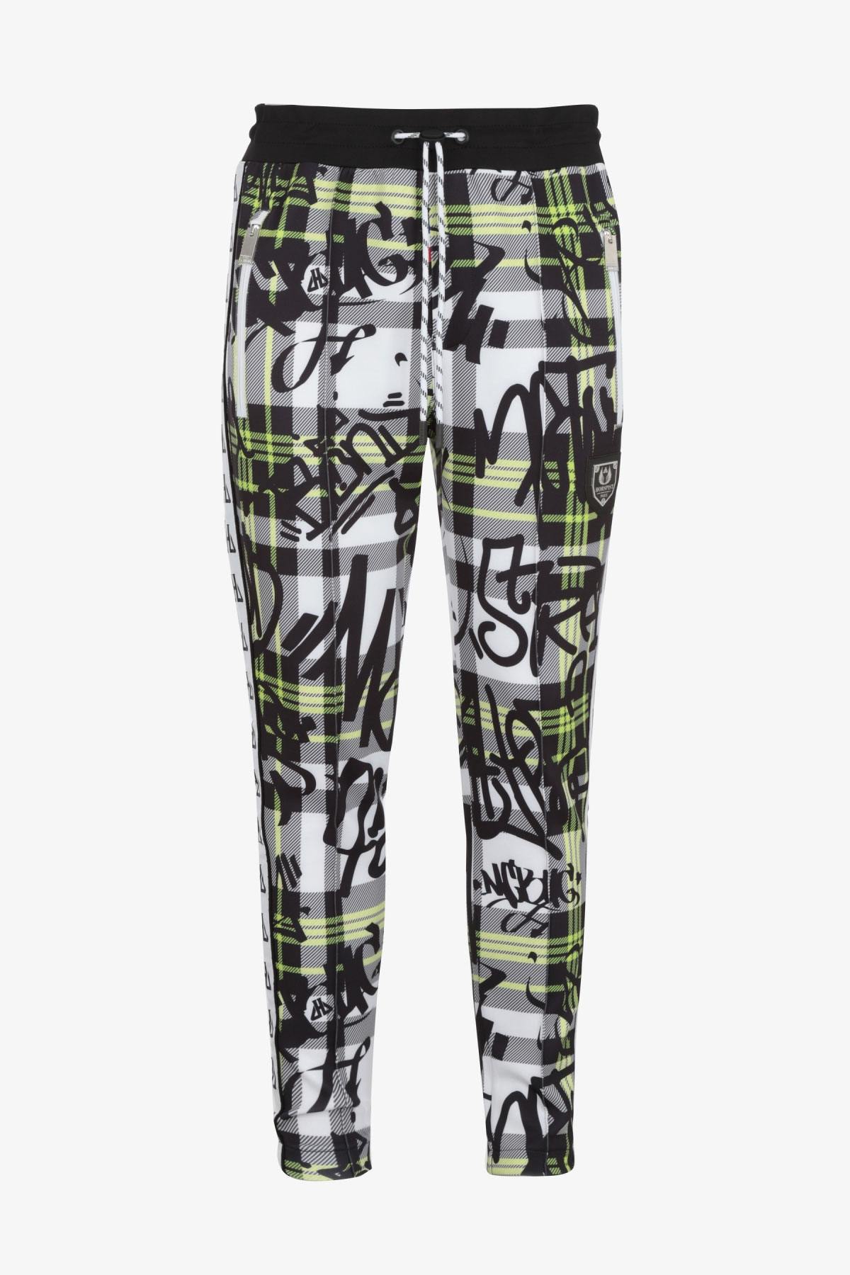 White and Black Graffiti Sweatpants - Image n°7