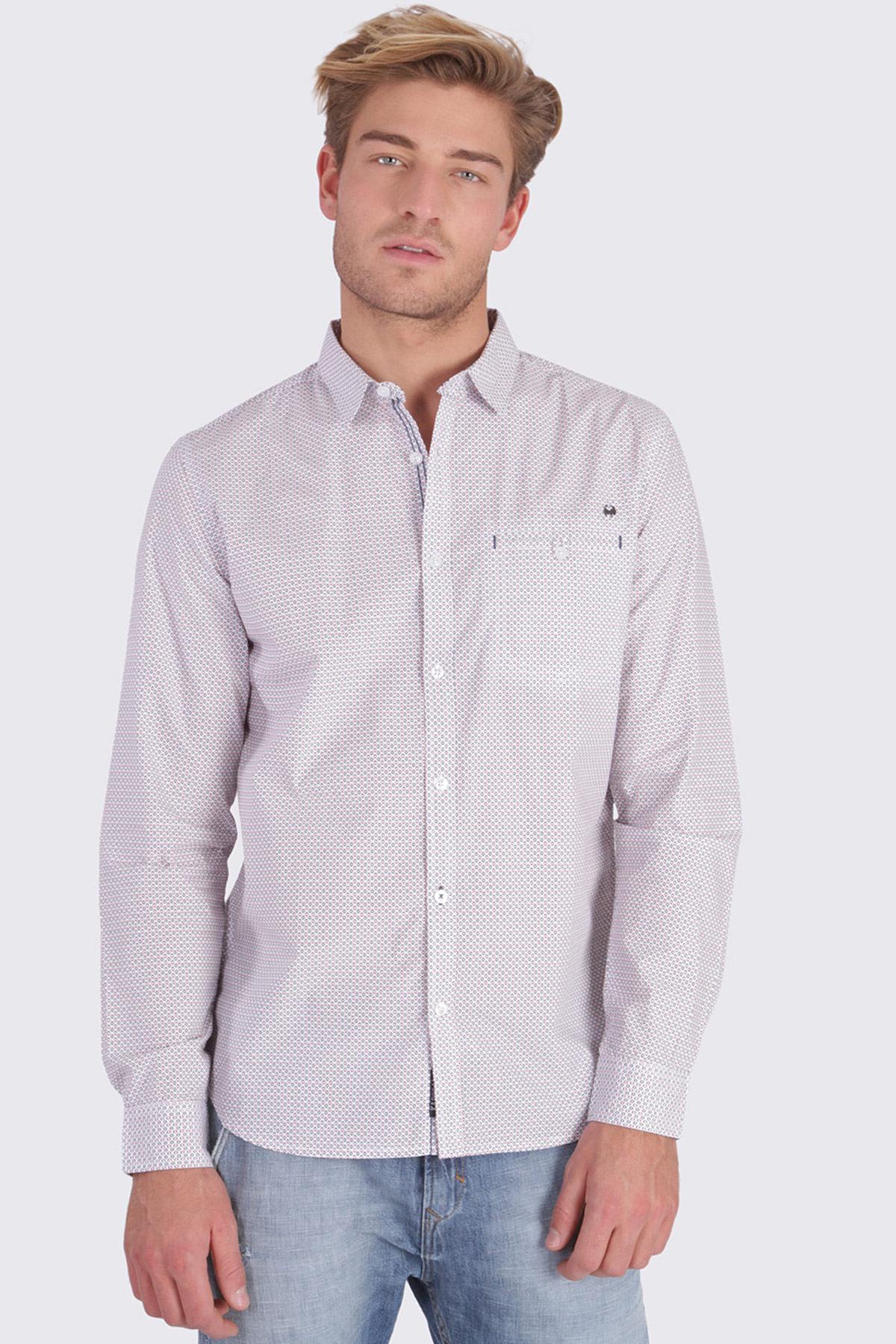 Patterned cotton shirt - Image n°1