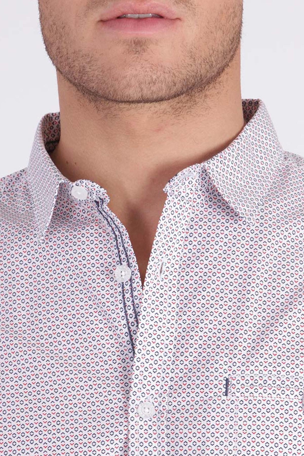 Patterned cotton shirt - Image n°3