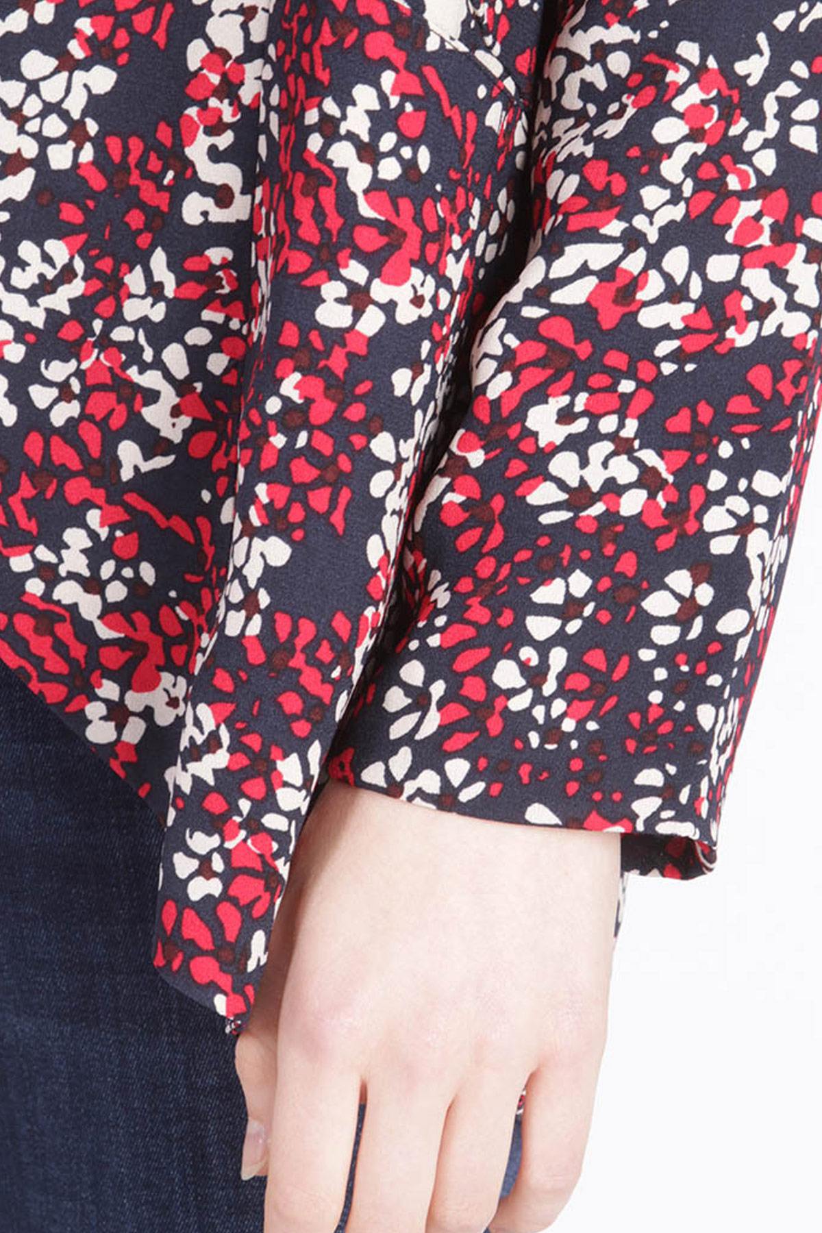 Loose fit floral blazer jacket - Image n°4