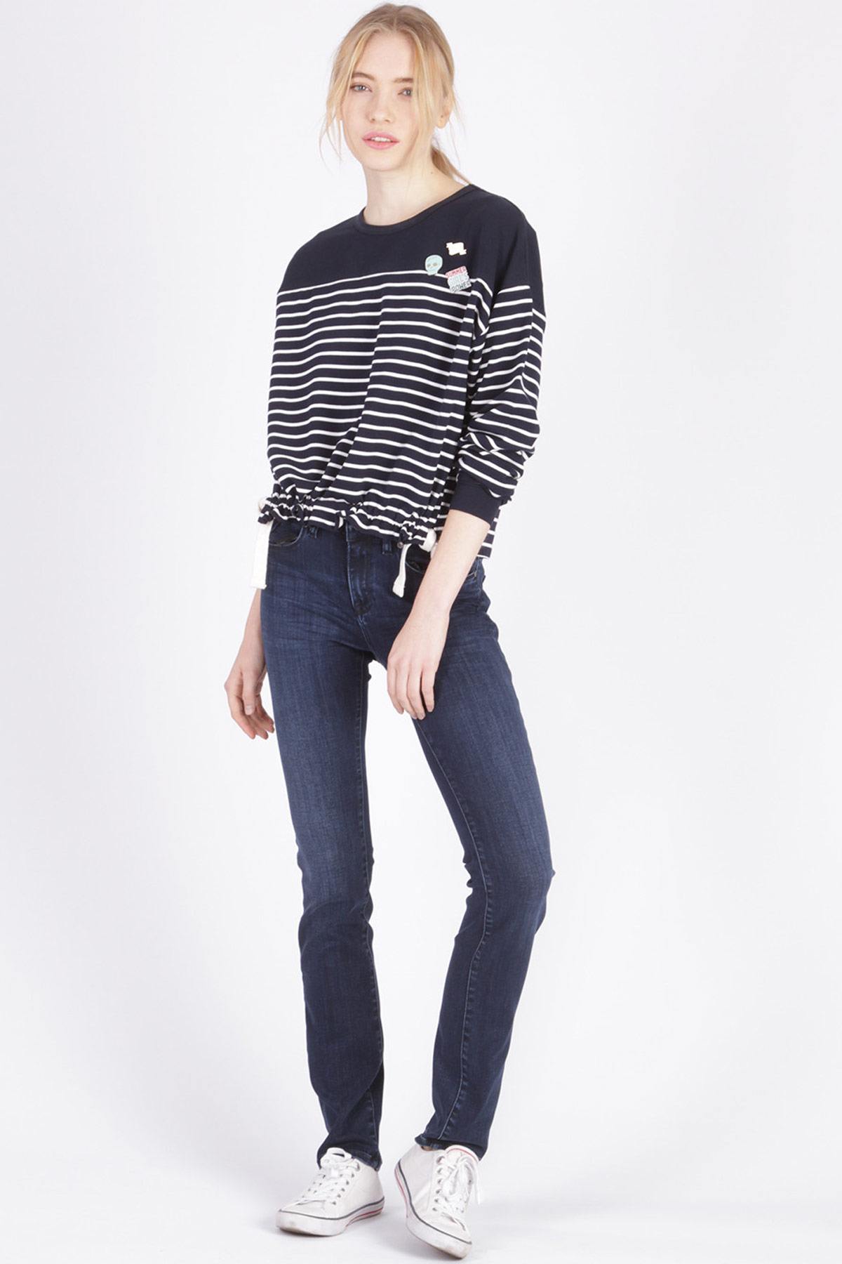 Women's loose sailor sweater - Image n°5