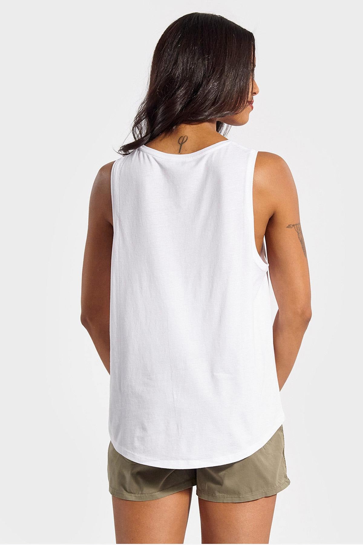 White women's loose tank top - Image n°3