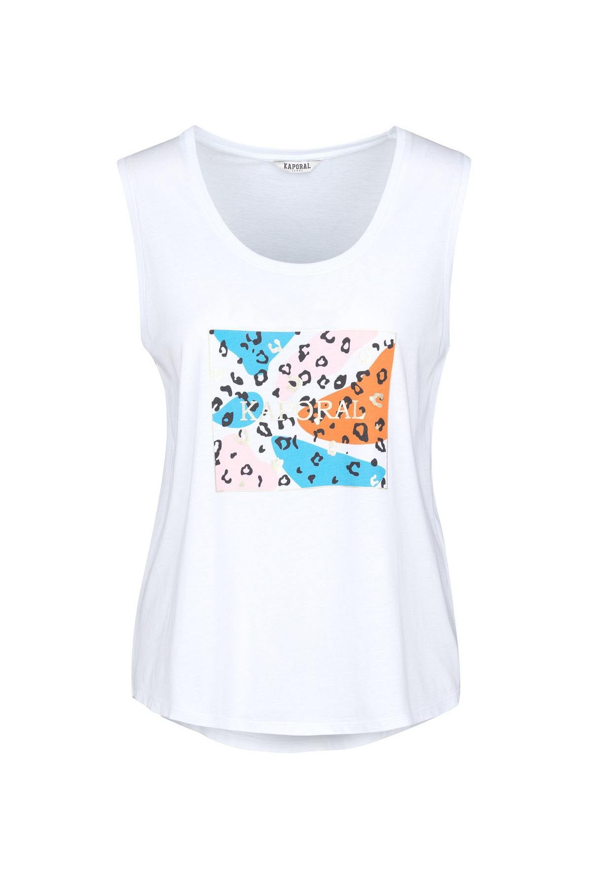 White women's loose tank top - Image n°4