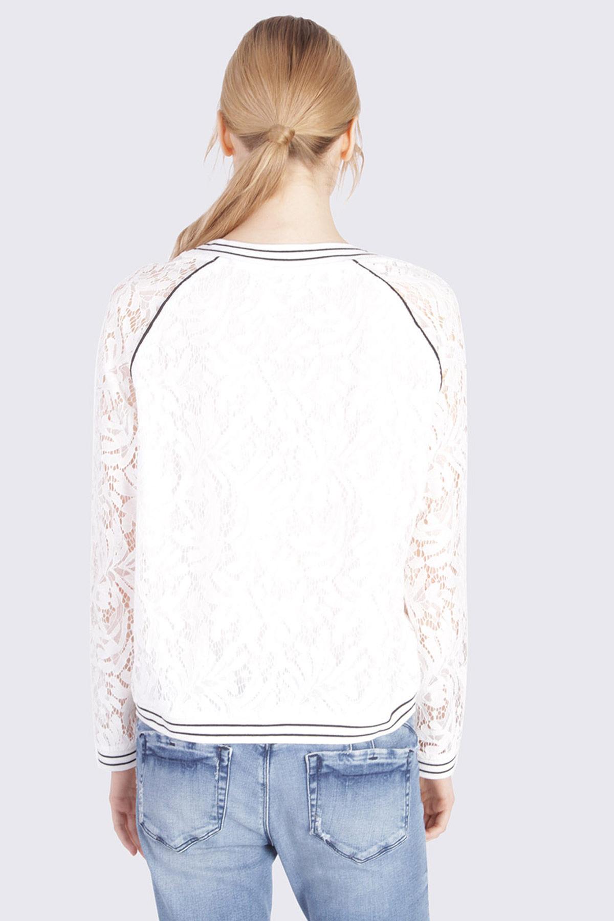 Off-white lace sweater - Image n°3